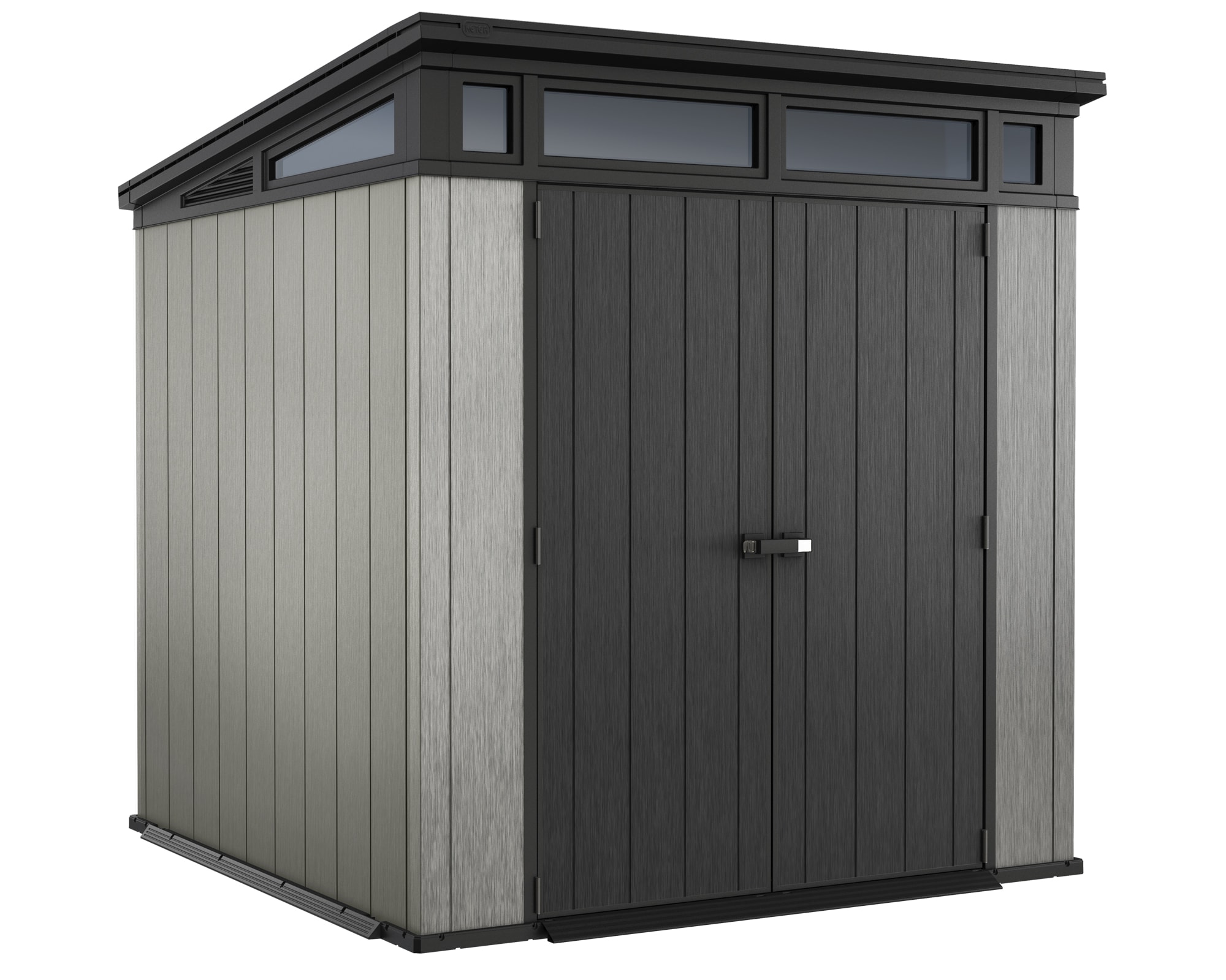 Keter Artisan 7x7 Ger&auml;tehaus mit Pultdach grau/anthrazit - Bild 1