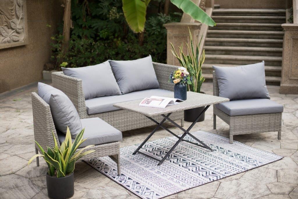 4-teiliges Gartenmöbel Set Los Angeles | 04250627271659