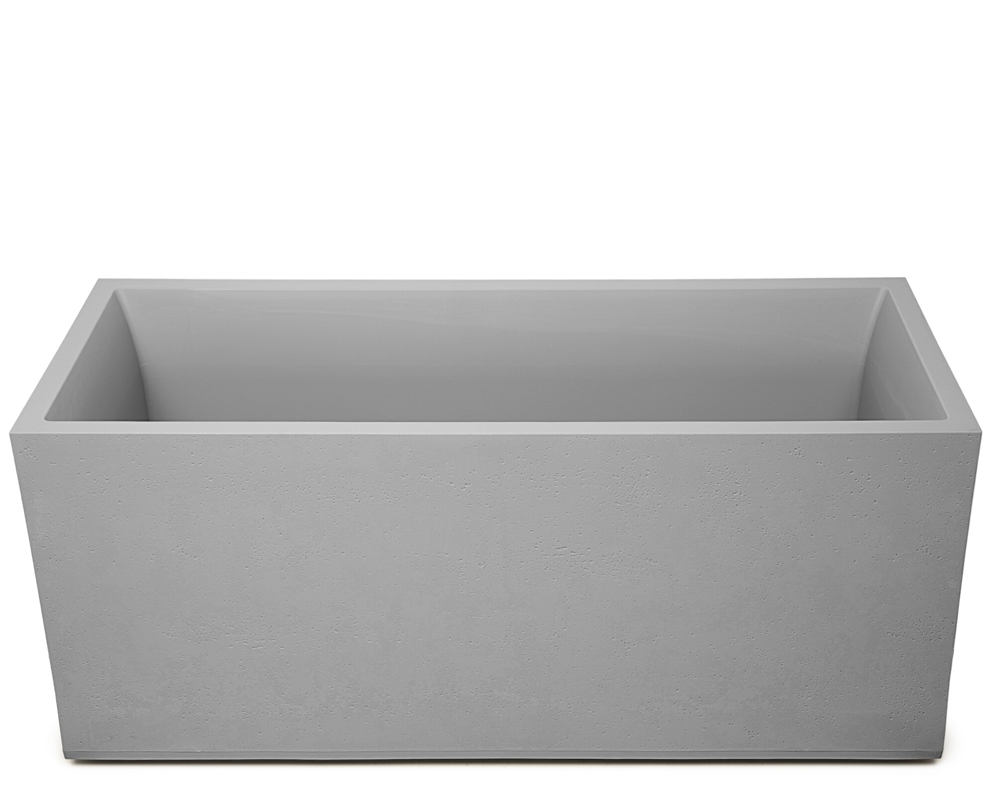 Pflanzk&uuml;bel Basalt 100 Blumentopf doppelwandig grau - Bild 1