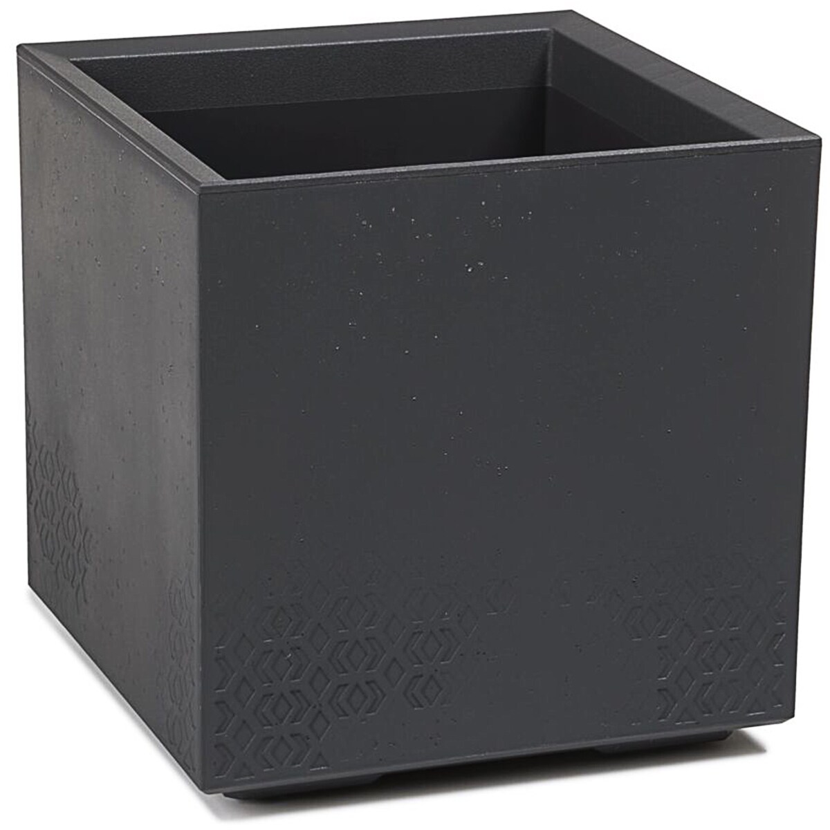 Pflanzk&uuml;bel Beton 40 Caro Rollen 100% recycled anthrazit - Bild 1