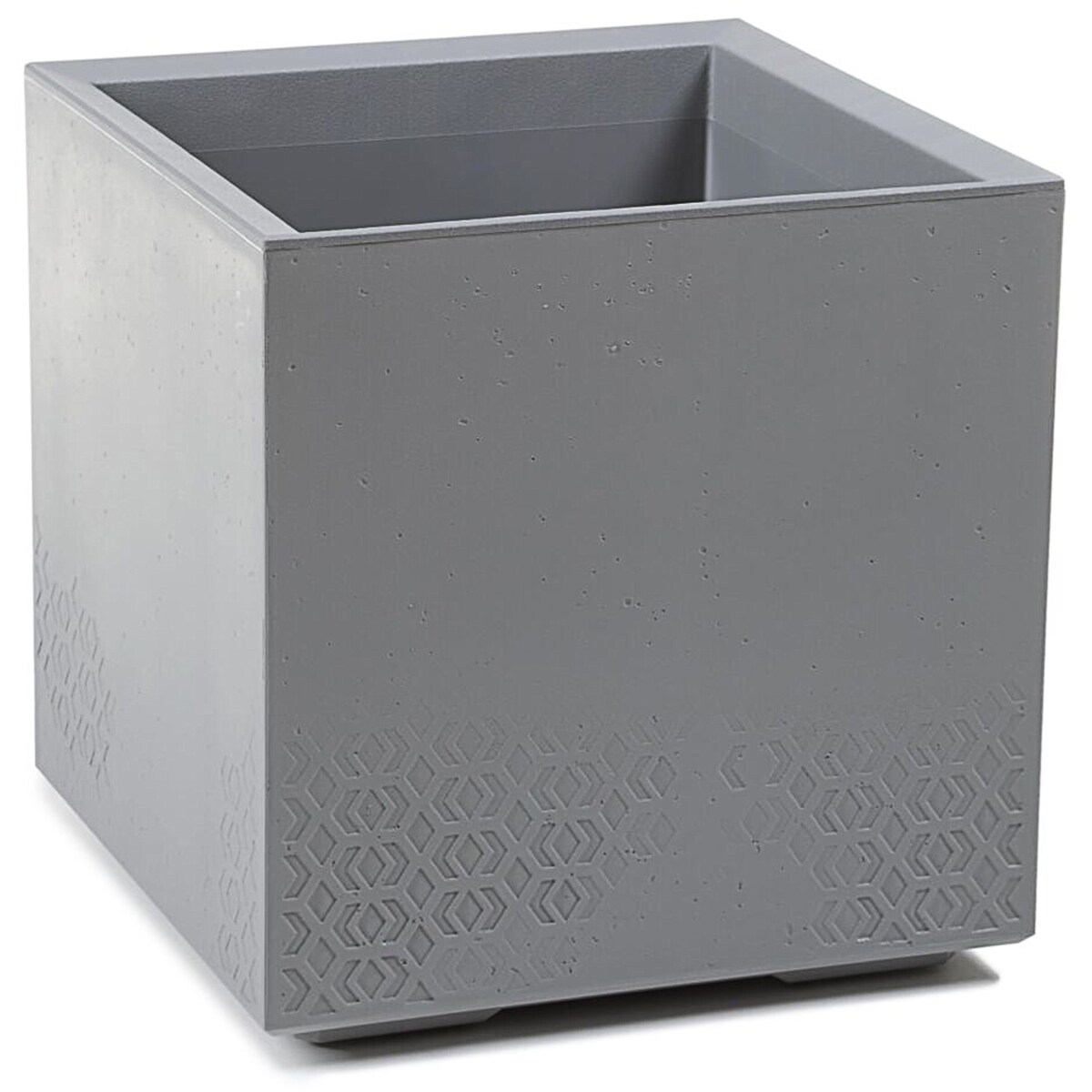 Pflanzk&uuml;bel Beton 40 Caro Rollen 100% recycled hellgrau - Bild 1