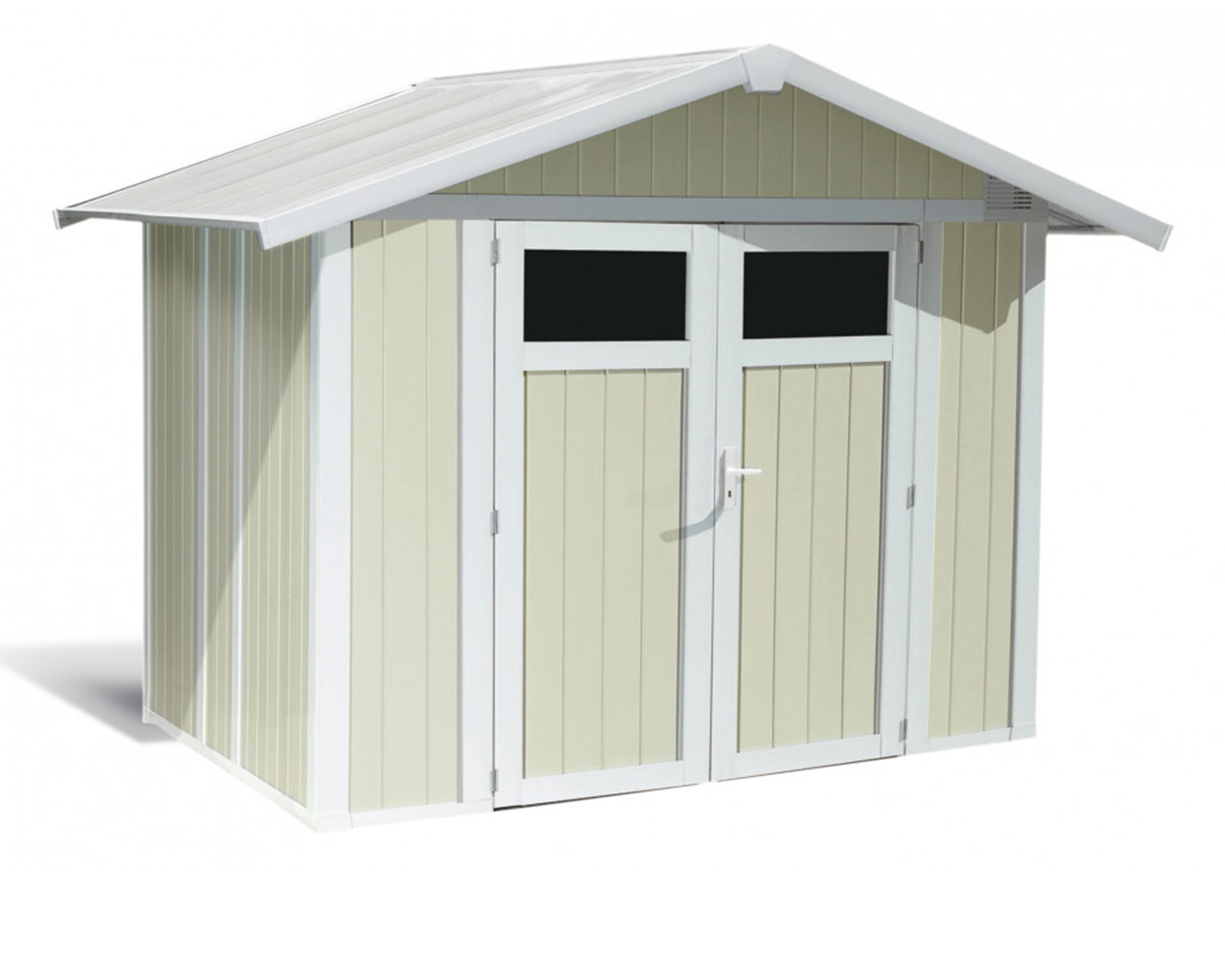 Grosfillex UTILITY Gartenhaus V4 2-t&uuml;rig grau/gr&uuml;n - Bild 1