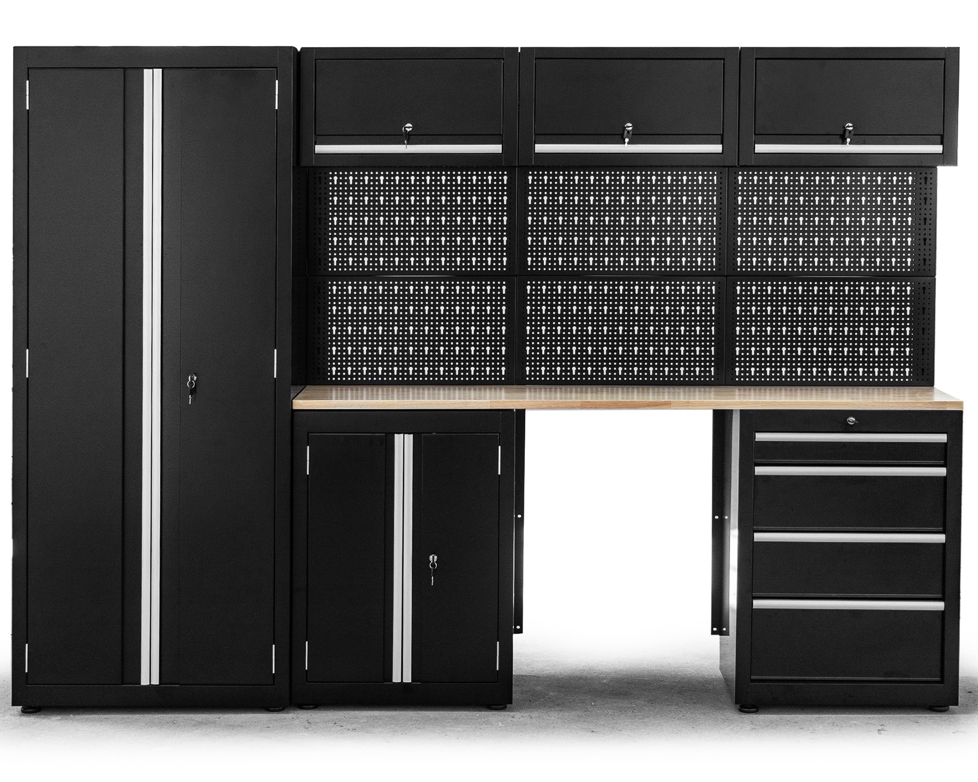 XL M&auml;nnerk&uuml;che 260cm Werkstatteinrichtung 9 Teile - Bild 1