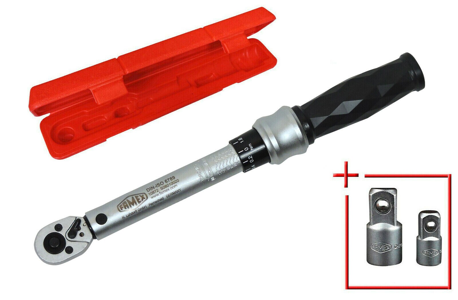 FAMEX 10872 Drehmomentschlüssel 1/4″ für Fahrrad und mehr – 6-30 Nm | 04030623108728