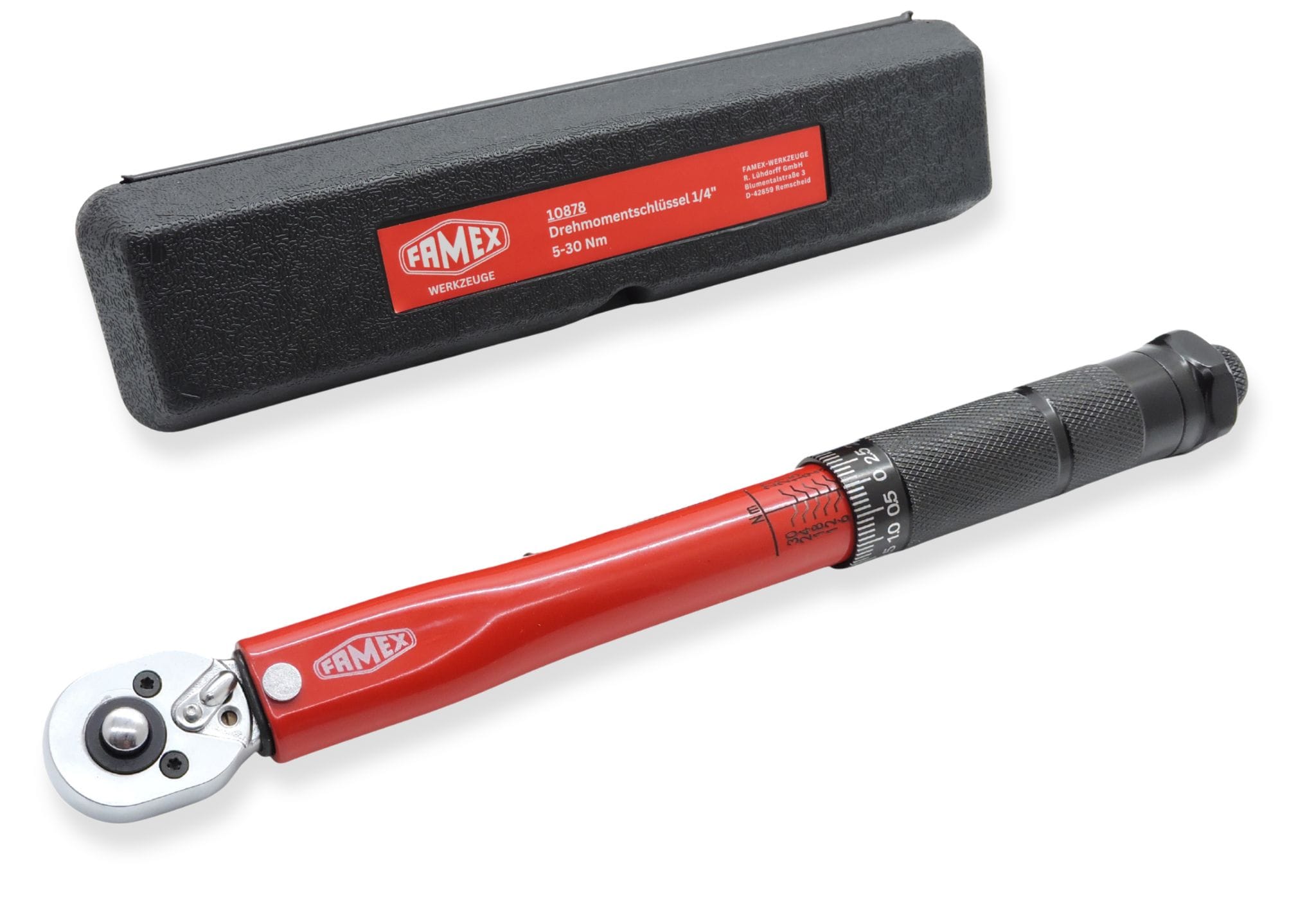 FAMEX 10878 Drehmomentschl&uuml;ssel 1/4", 5-30 Nm - Bild 1