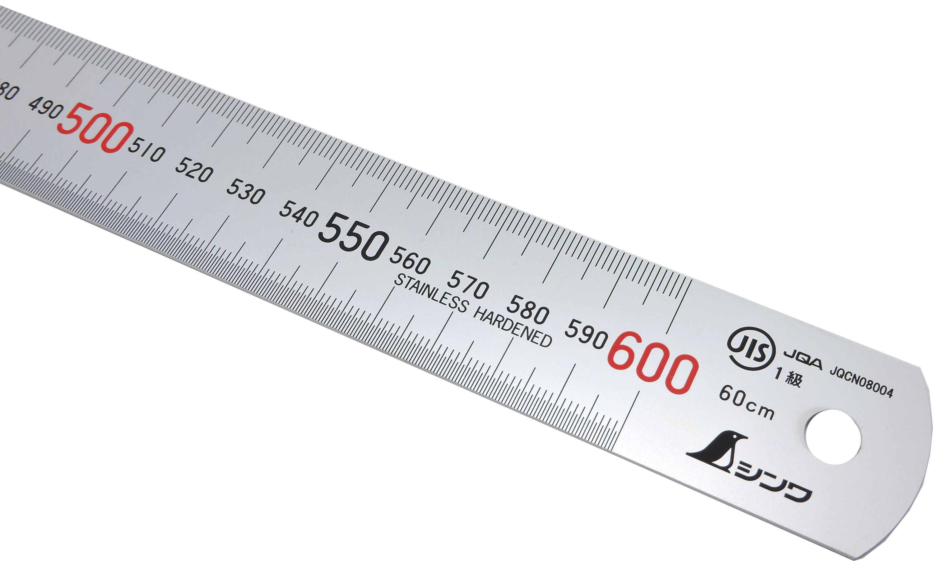 Shinwa 13137 Edelstahllineal 60 cm &ndash; mit Pick-Up - Bild 1