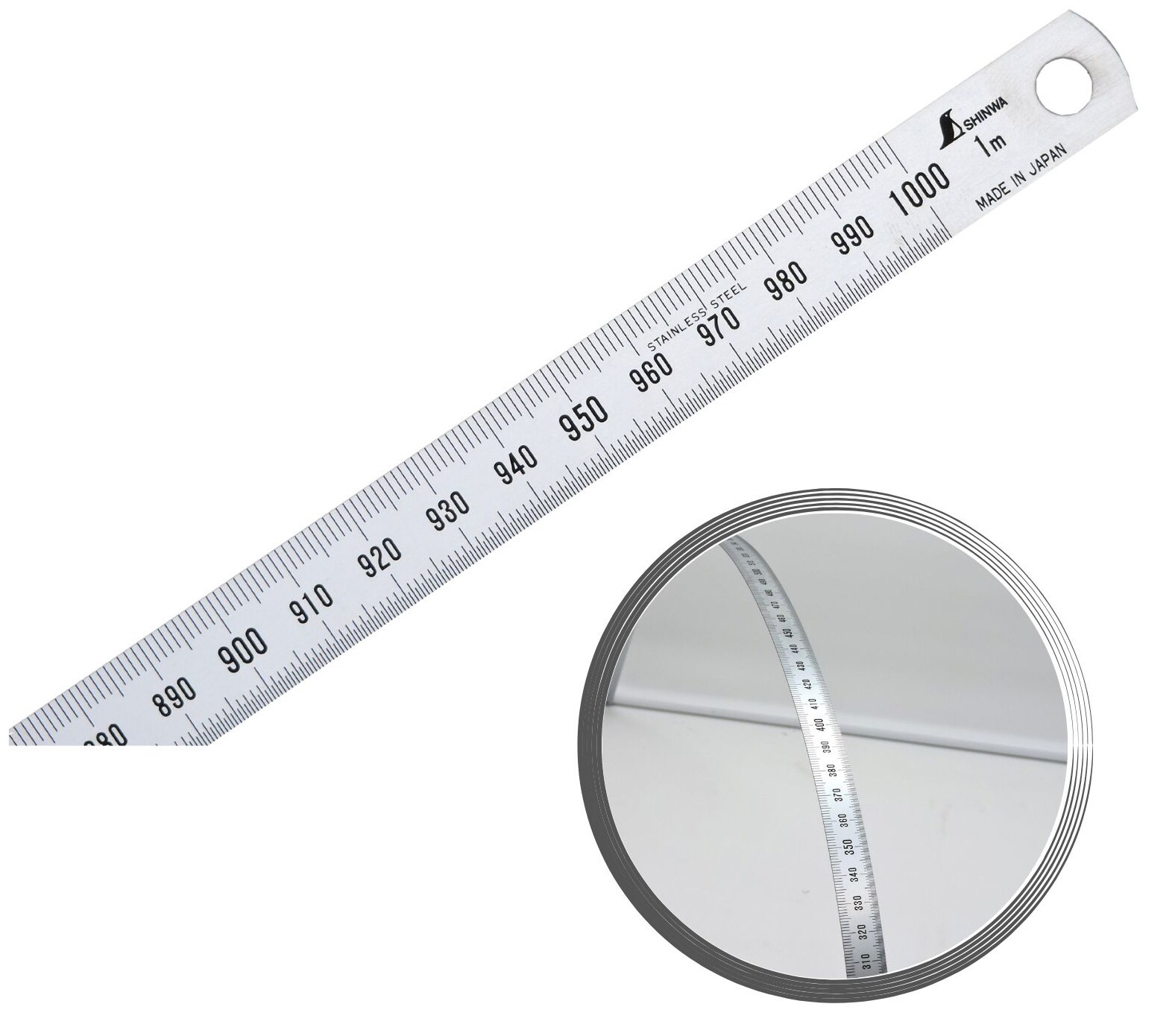 Shinwa 29033 Edelstahllineal flexibel 100 cm | 04030623125473