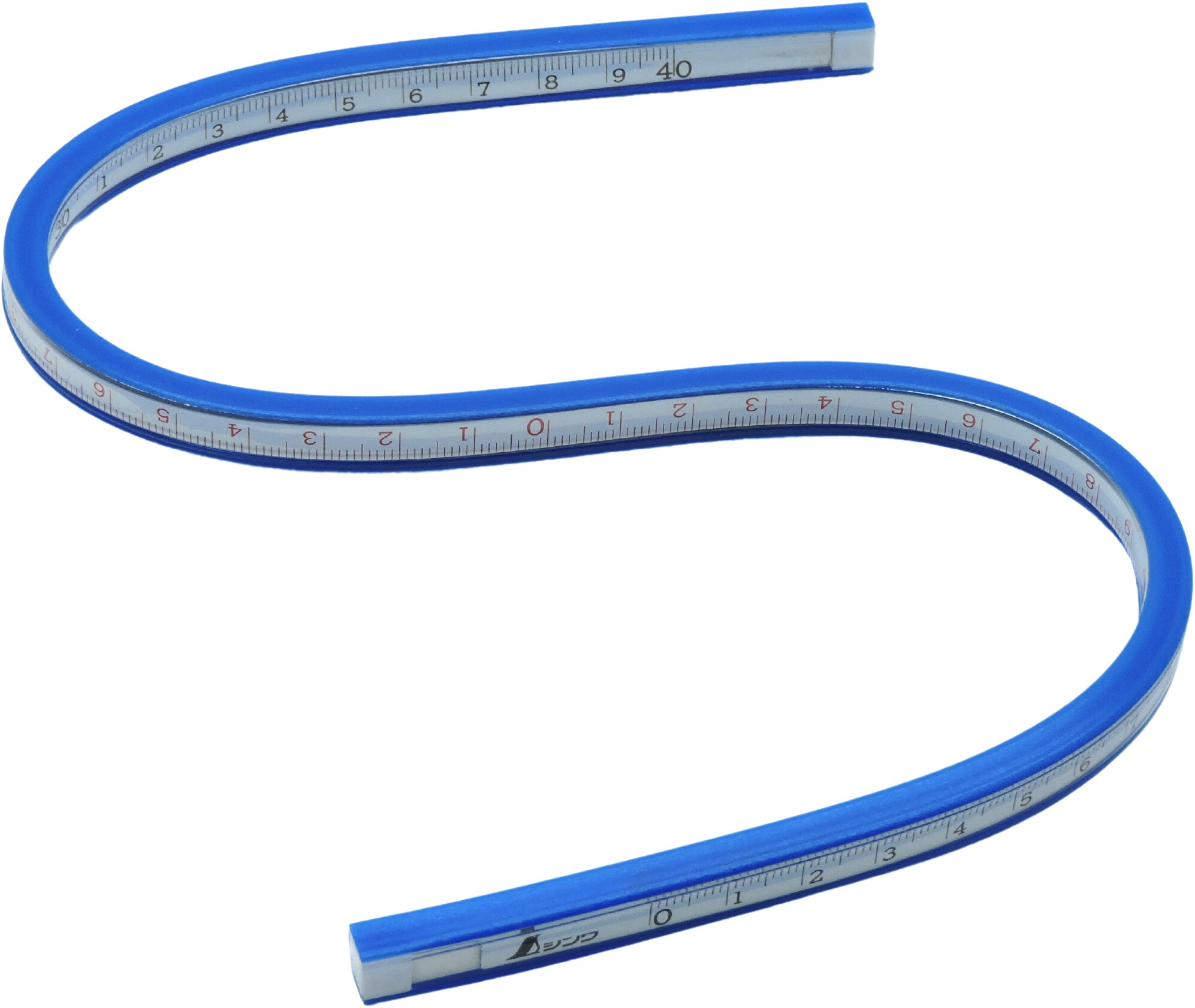 Shinwa 74845 Kurven-Lineal mit Skala, flexibel, 40 cm - Bild 1