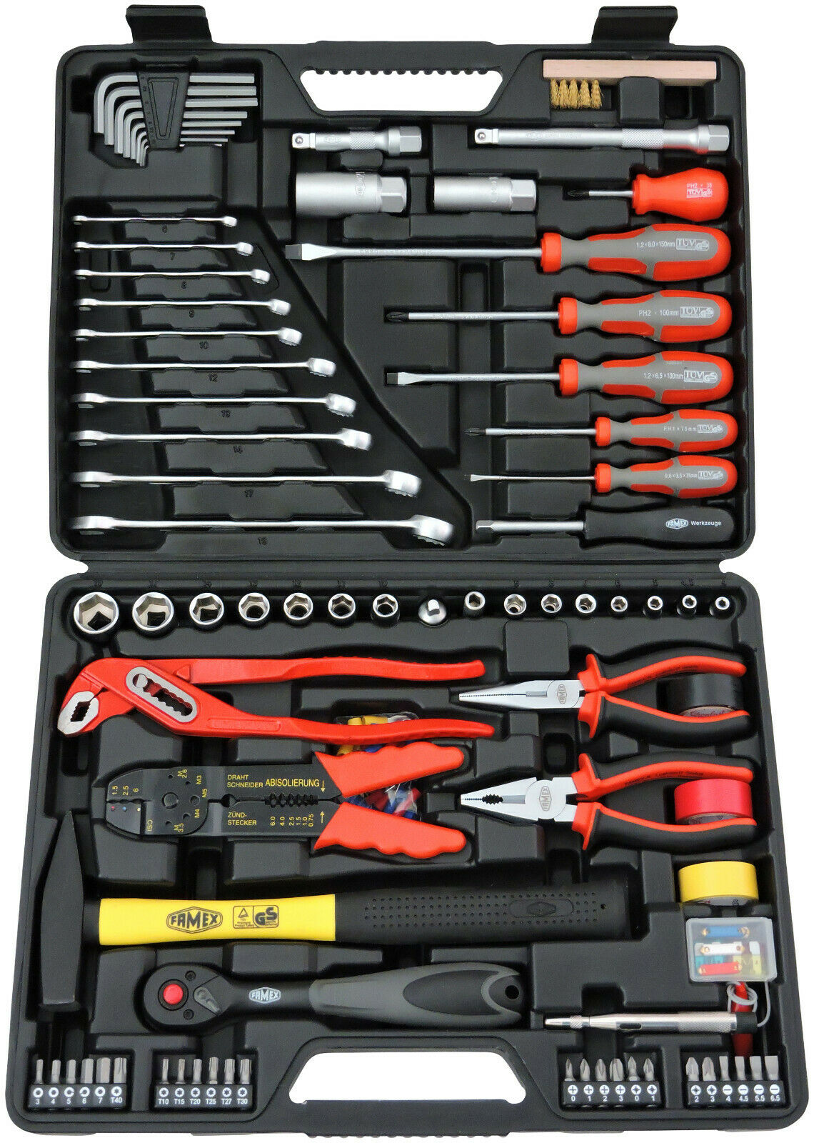 FAMEX 144-48 Werkzeugkoffer mit Werkzeug Set - Bild 1