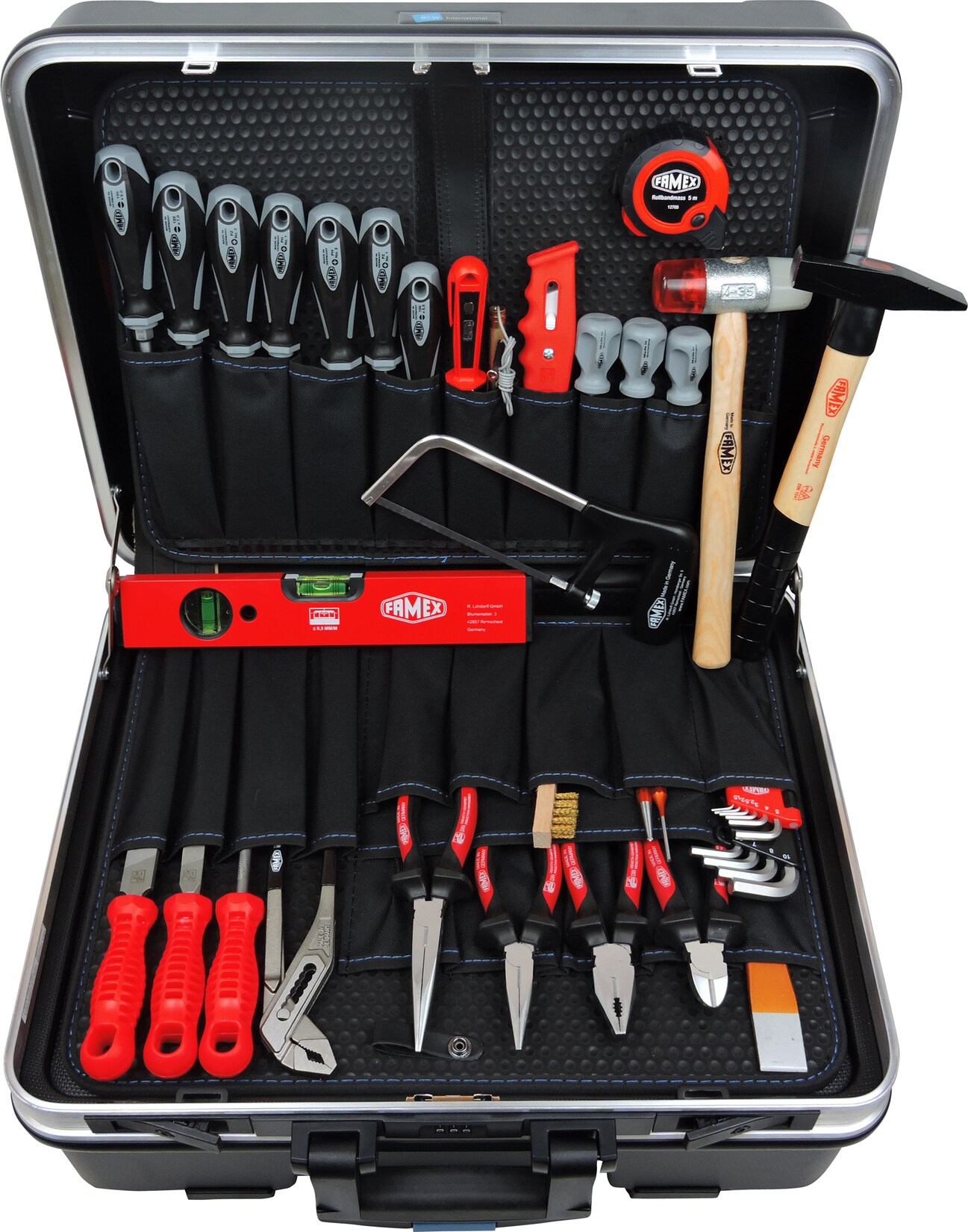 FAMEX 606-88 ABS Werkzeugtrolley mit hochwertigem Werkzeug Set - High-End Qualität