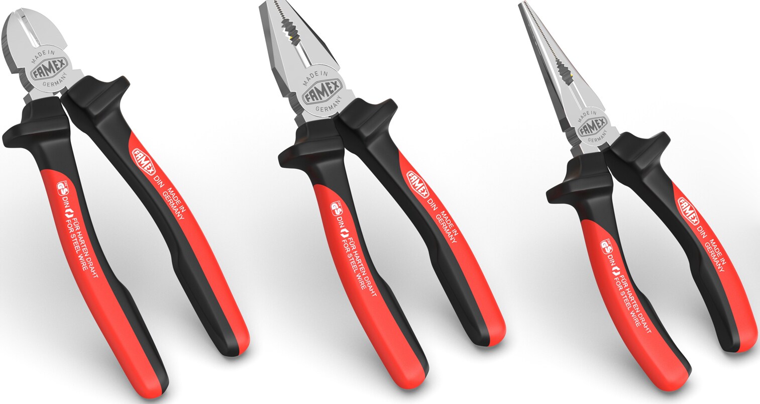 FAMEX 3956-3 Zangen Satz - Made in Germany - 3-teilig - Bild 1