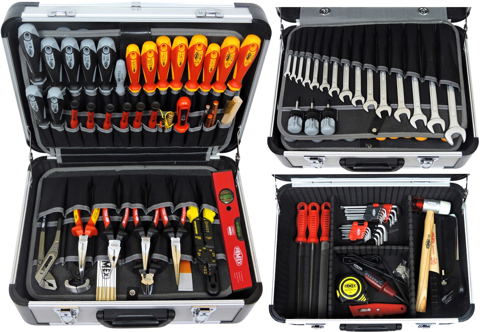 FAMEX 418-88 Profi Werkzeugkoffer mit Werkzeug Set in Top Qualität