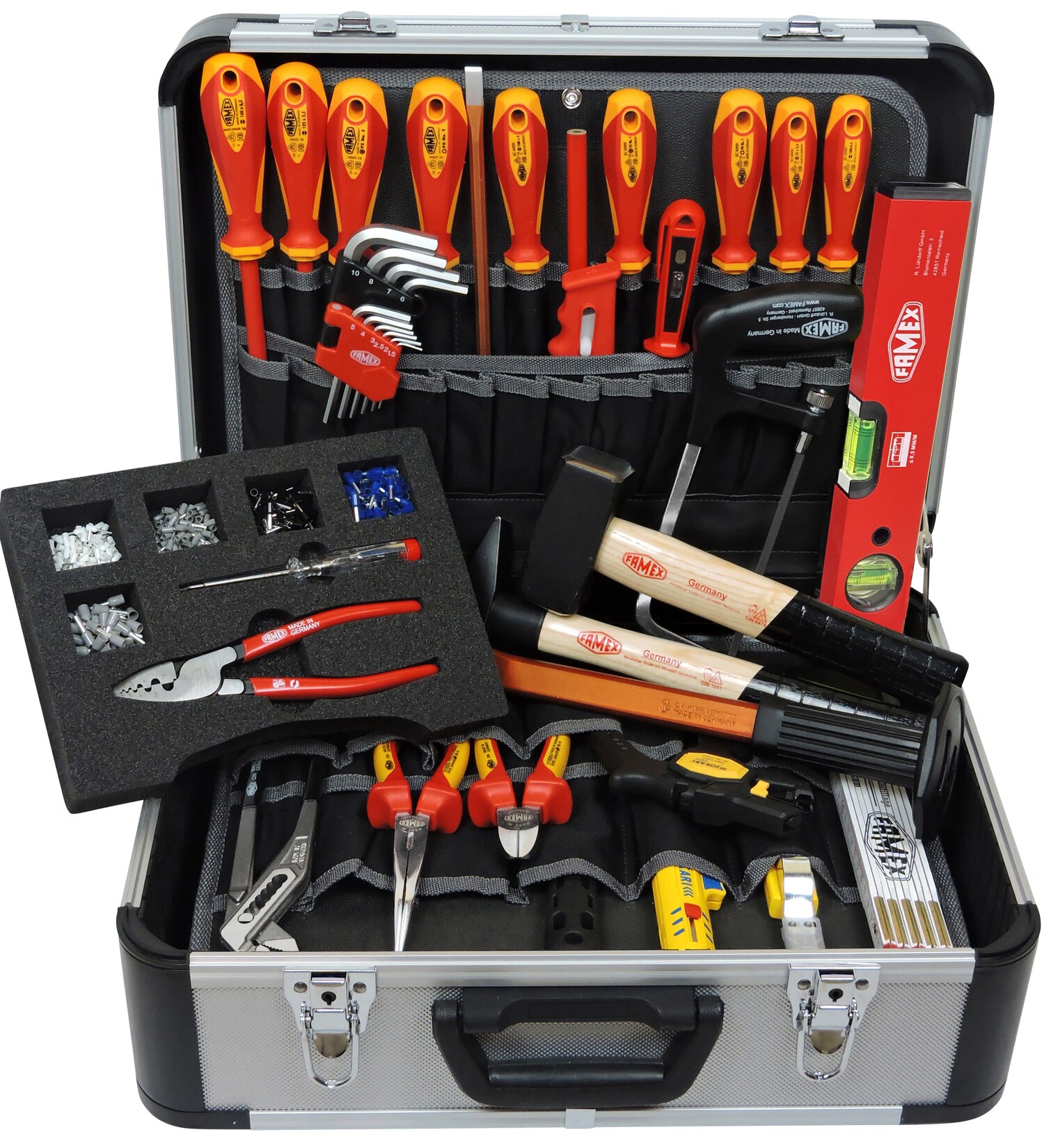 FAMEX 436-10 Werkzeugkoffer für Elektriker – Meister – 35-tlg. | 04030623436104