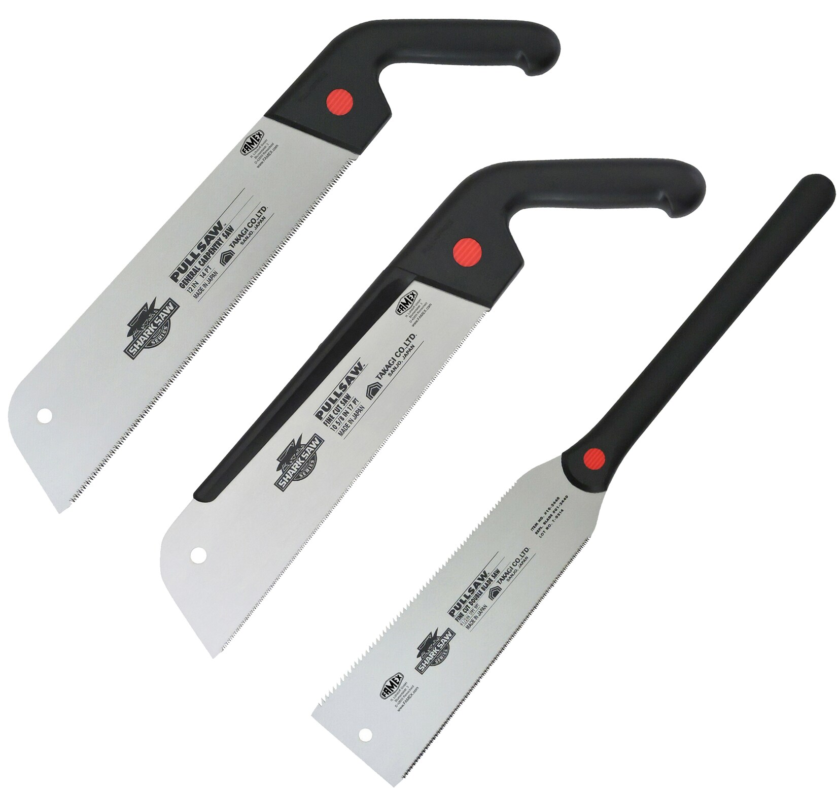 FAMEX 5534 Tischler Set – Japansäge Ryoba, Dozuki, Kataba | 04030623055343