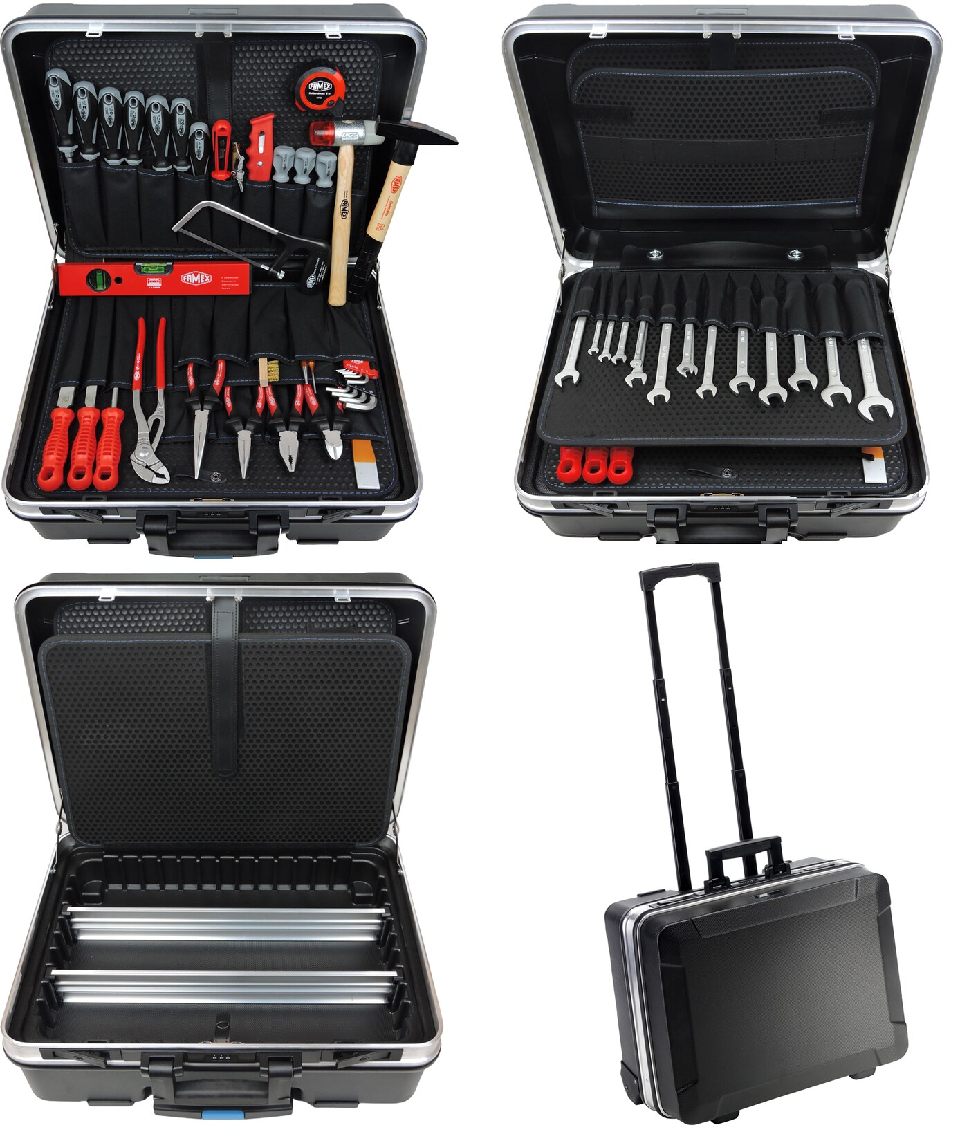 FAMEX 606-78 ABS Werkzeugtrolley mit High-End Werkzeug Set