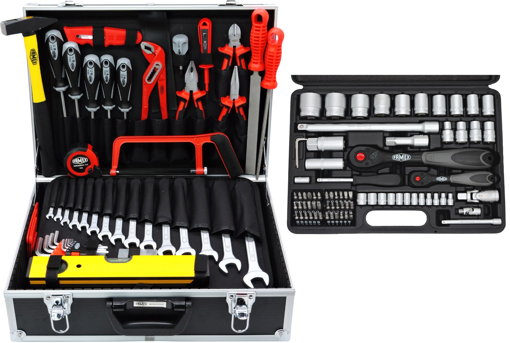 FAMEX 744-47 Werkzeugkoffer bestückt mit Werkzeugset | 04030623744476