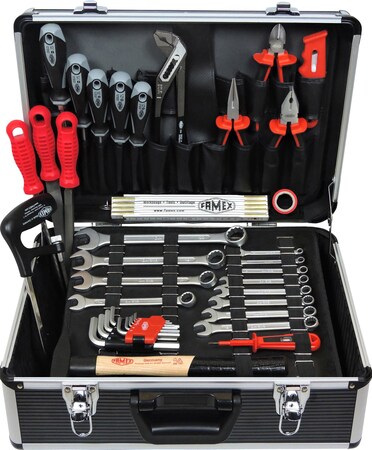 FAMEX 749-94 mit Netto Werkzeugbestückung Qualität Werkzeugkoffer online - Top bei kaufen