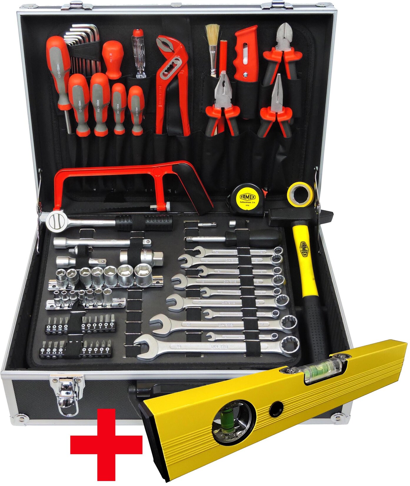 FAMEX 759-63 Werkzeugkoffer bestückt mit Werkzeug | 04030623759630