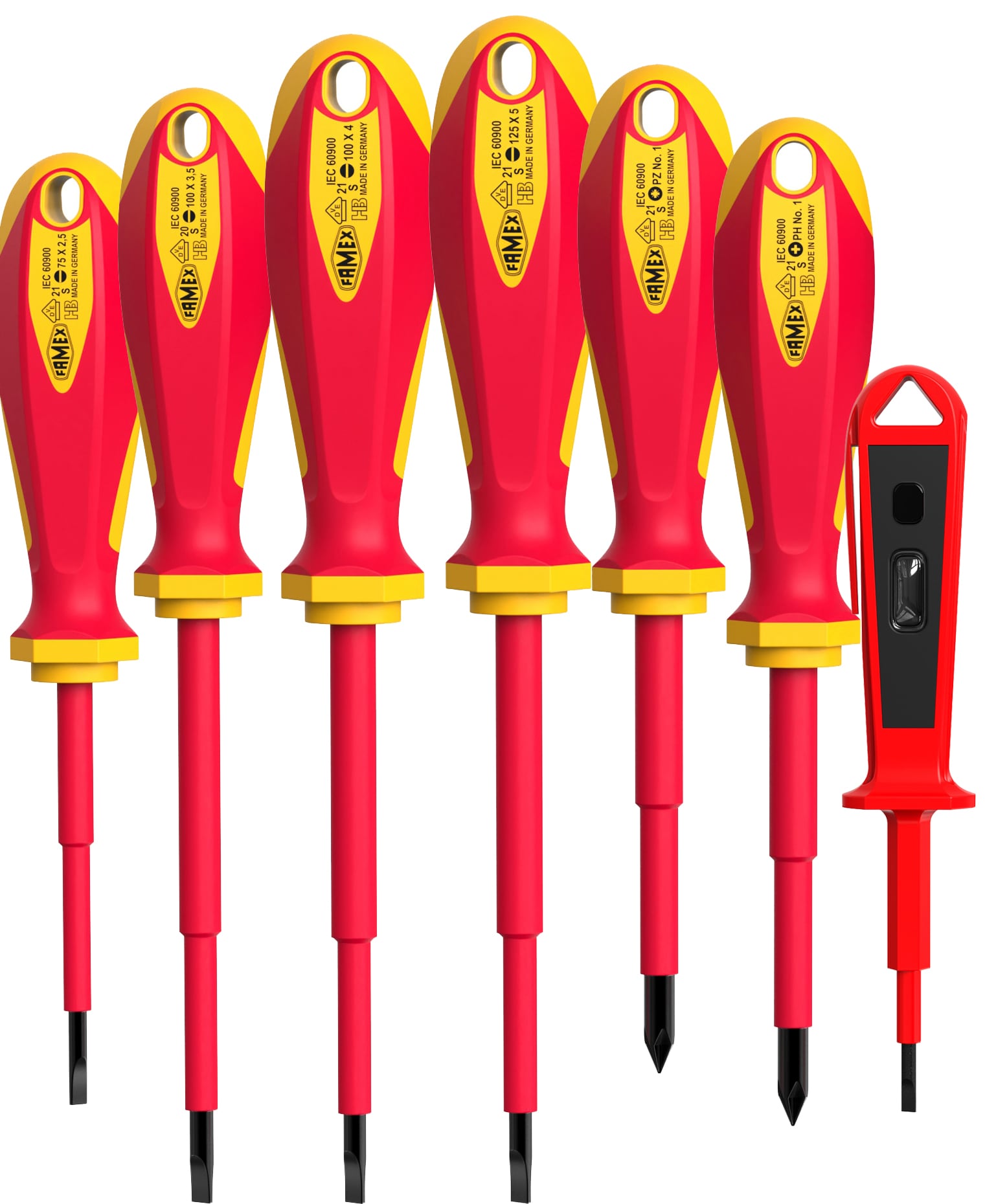 FAMEX 7734-7 Elektriker Schraubendreher VDE aus deutscher Produktion - 7-tlg. - Bild 1