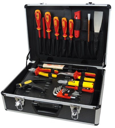 FAMEX 789-10 Werkzeugkoffer mit Werkzeug bei kaufen Elektriker für online Netto