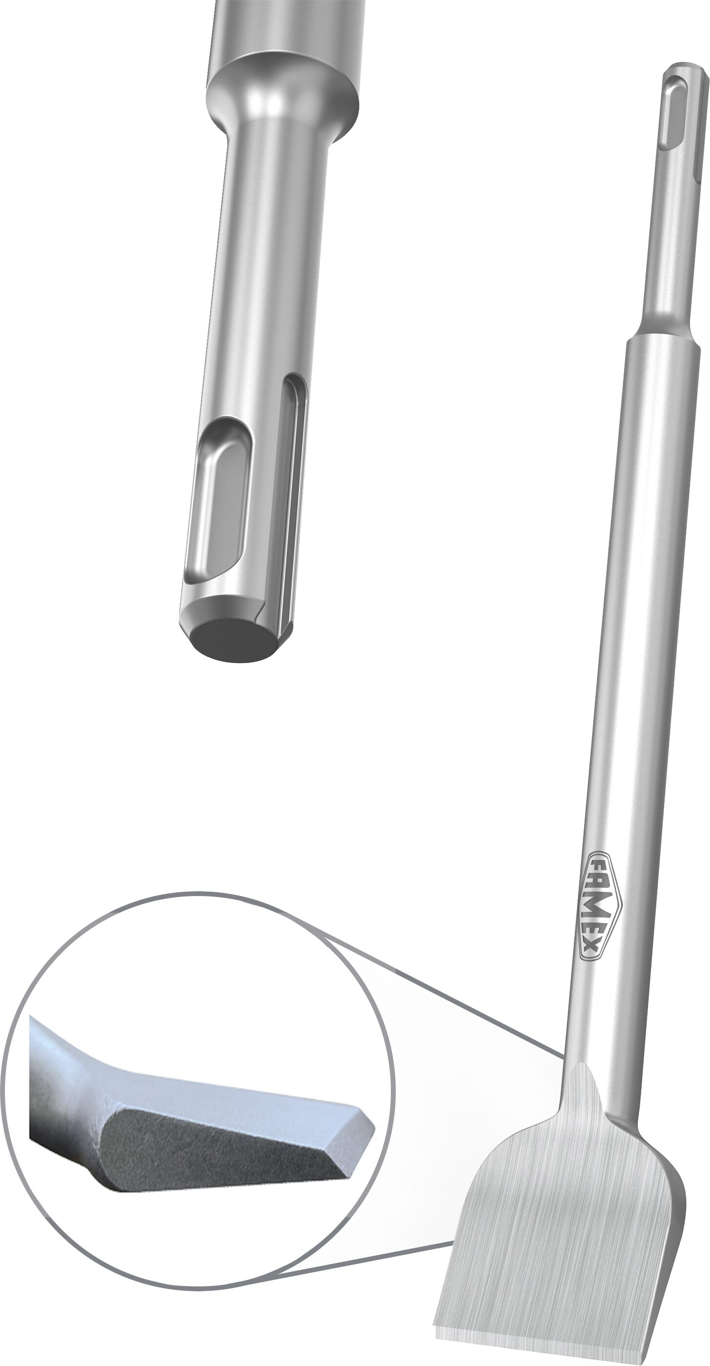 FAMEX 8341 Fliesenmeissel SDS-Plus 40x250 mm - Bild 1