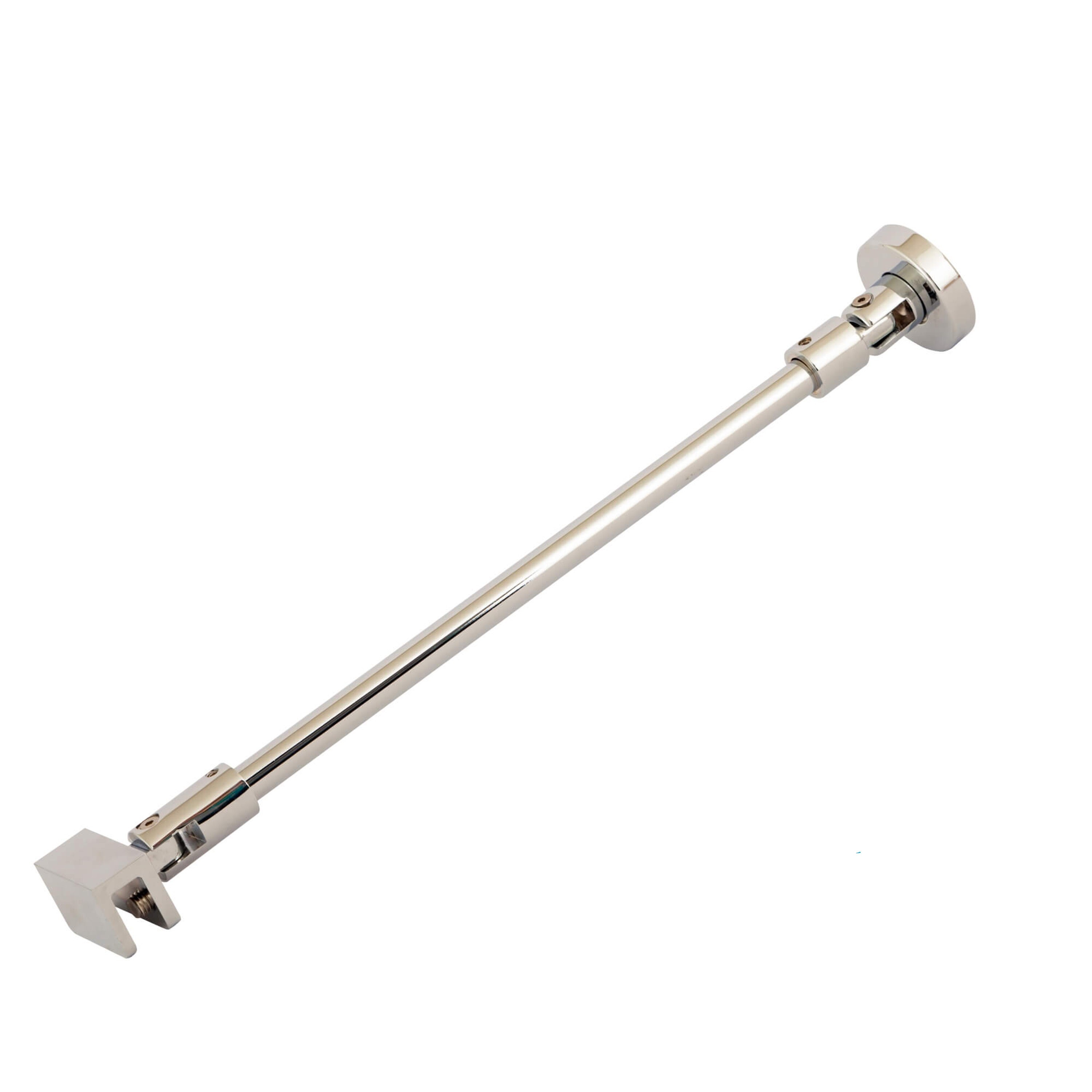 Dusbad Wandanschluss-Set - Stabilisator f&uuml;r Duschkabine Glas/Wand 300mm, chorm - Bild 1