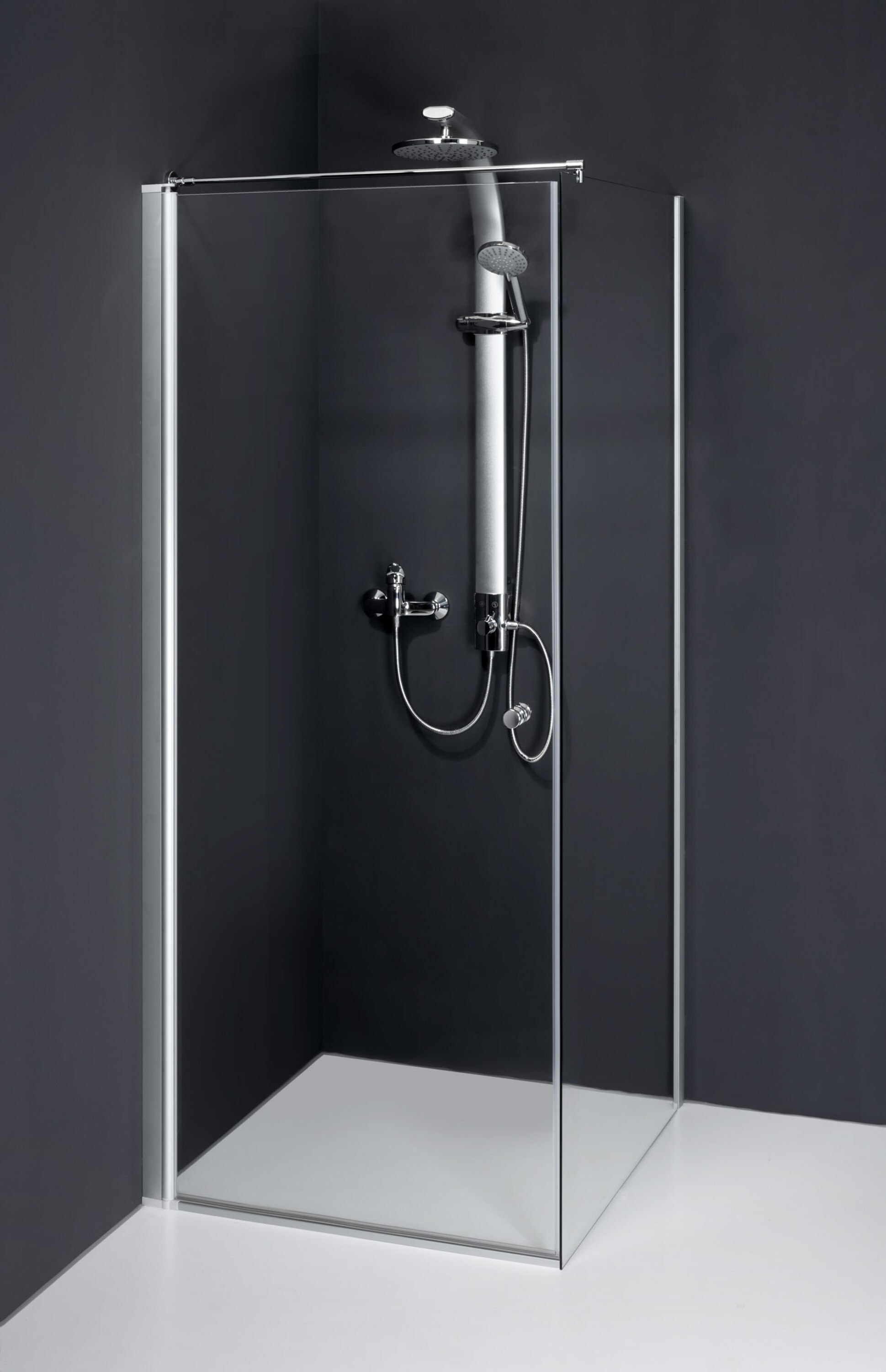 Duschkabine Dusbad Vital 5 Pendelt&uuml;r + Seitenwand Anschlag:Links,Breite:90cm - Bild 1