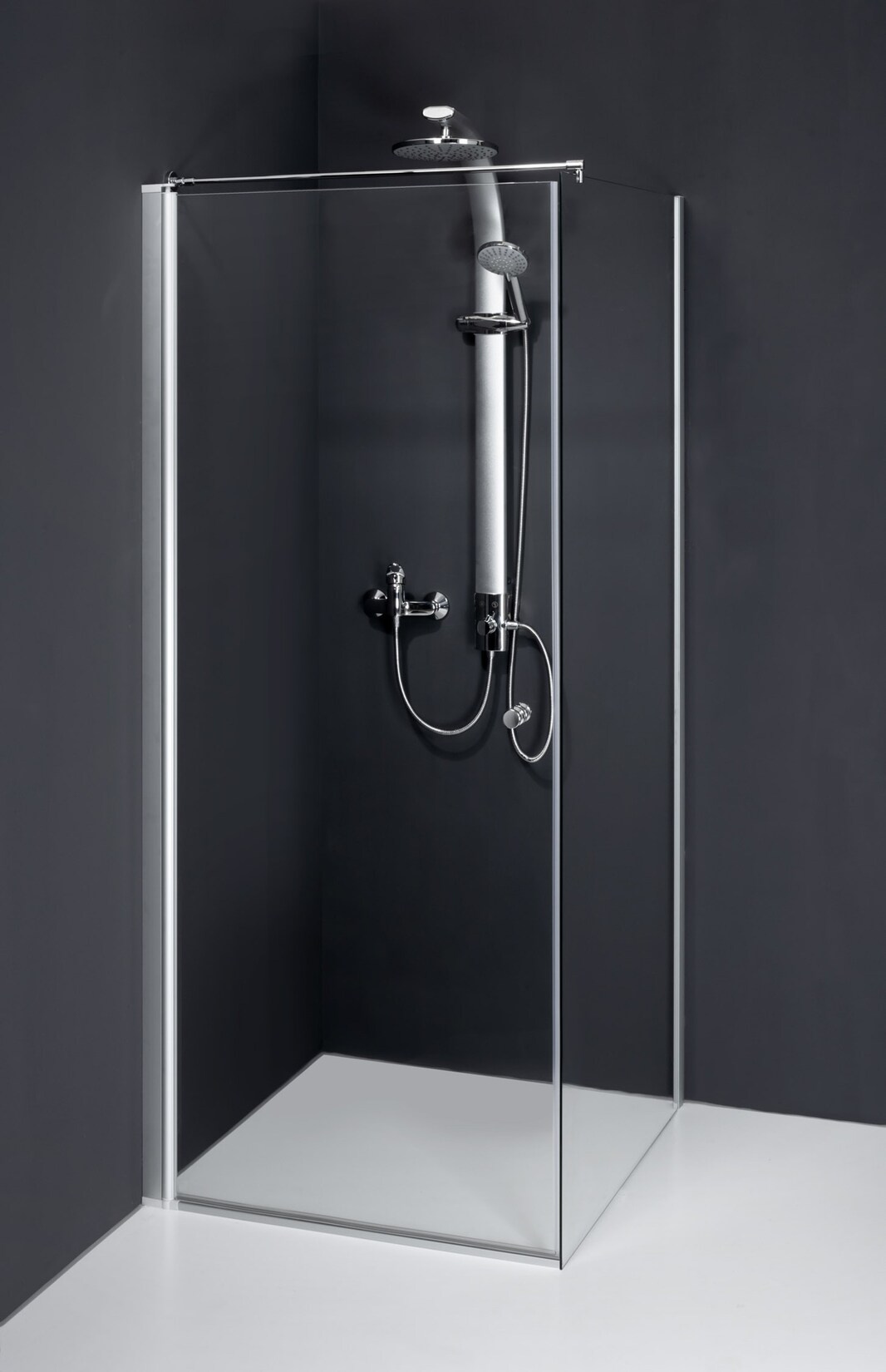 Duschkabine Dusbad Vital 5 Pendeltür + Seitenwand Anschlag:Rechts,Breite:80cm