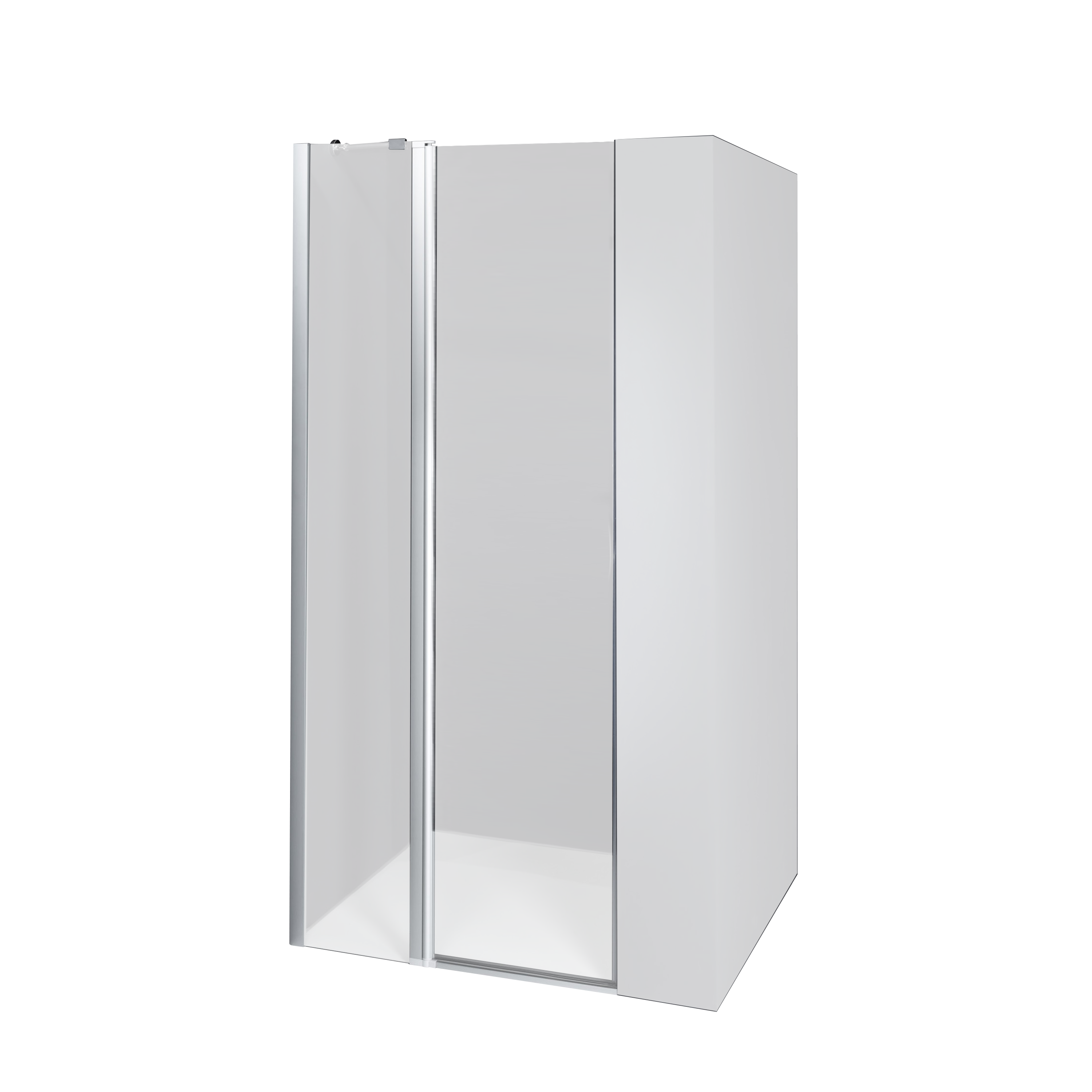 Duschkabine Dusbad Vital 5 Pendelt&uuml;r an FT+Seitenwand Anschlag:Links,Breite:80cm - Bild 1