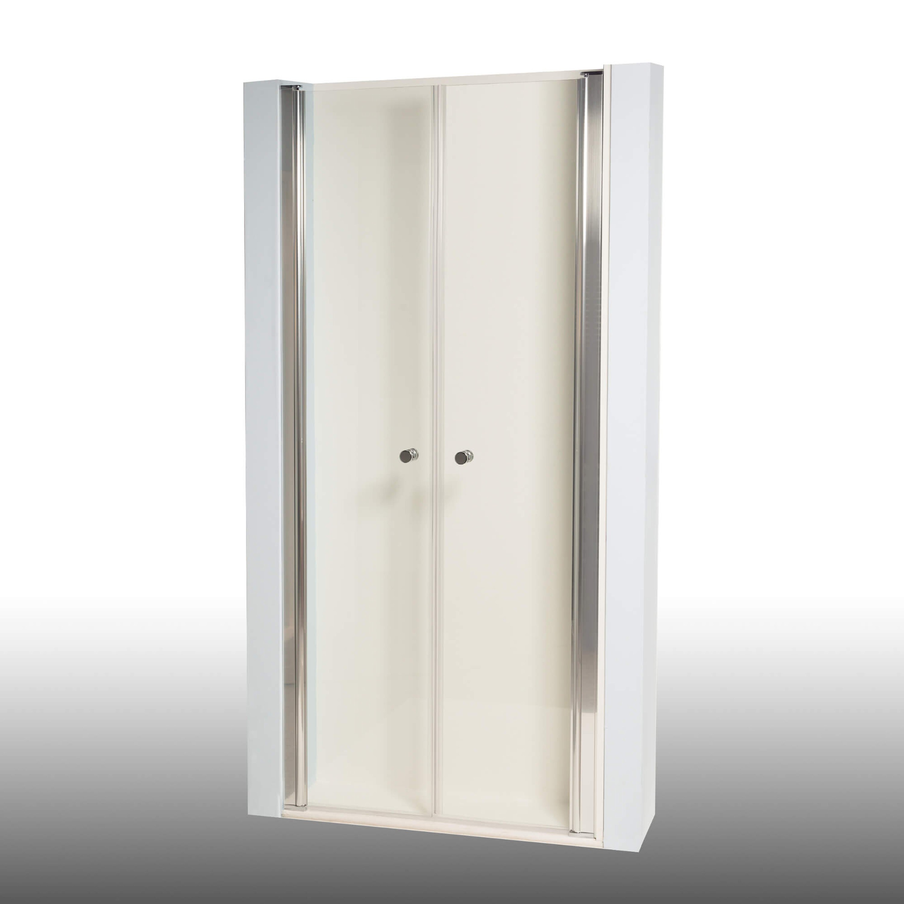Duschkabine/Duschabtrennung Dusbad  Vital 2 / zweiteilige Pendelt&uuml;r in Nische    900mm - Bild 1
