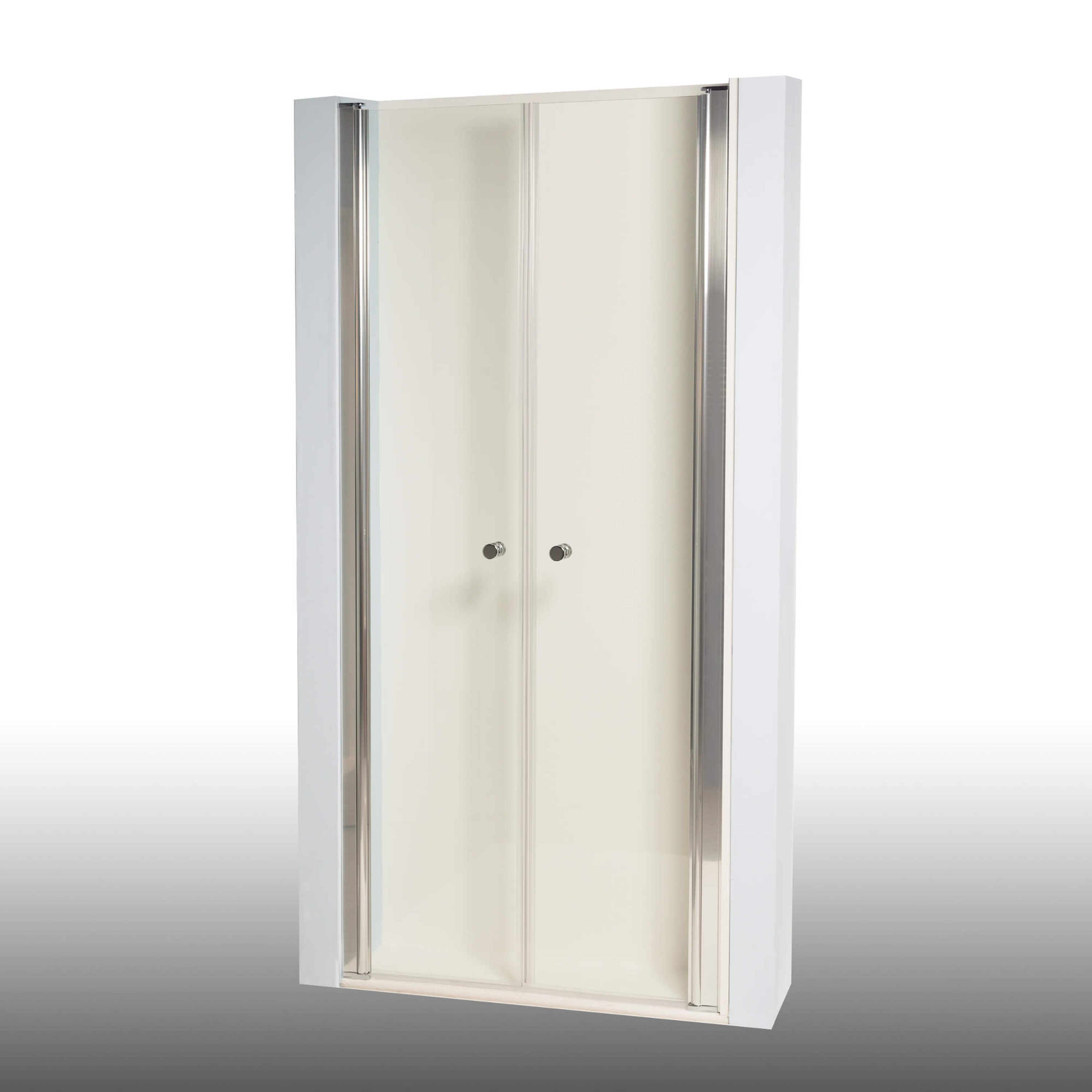 Duschkabine/Duschabtrennung Dusbad  Vital 2 / zweiteilige Pendelt&uuml;r in Nische    1200mm - Bild 1