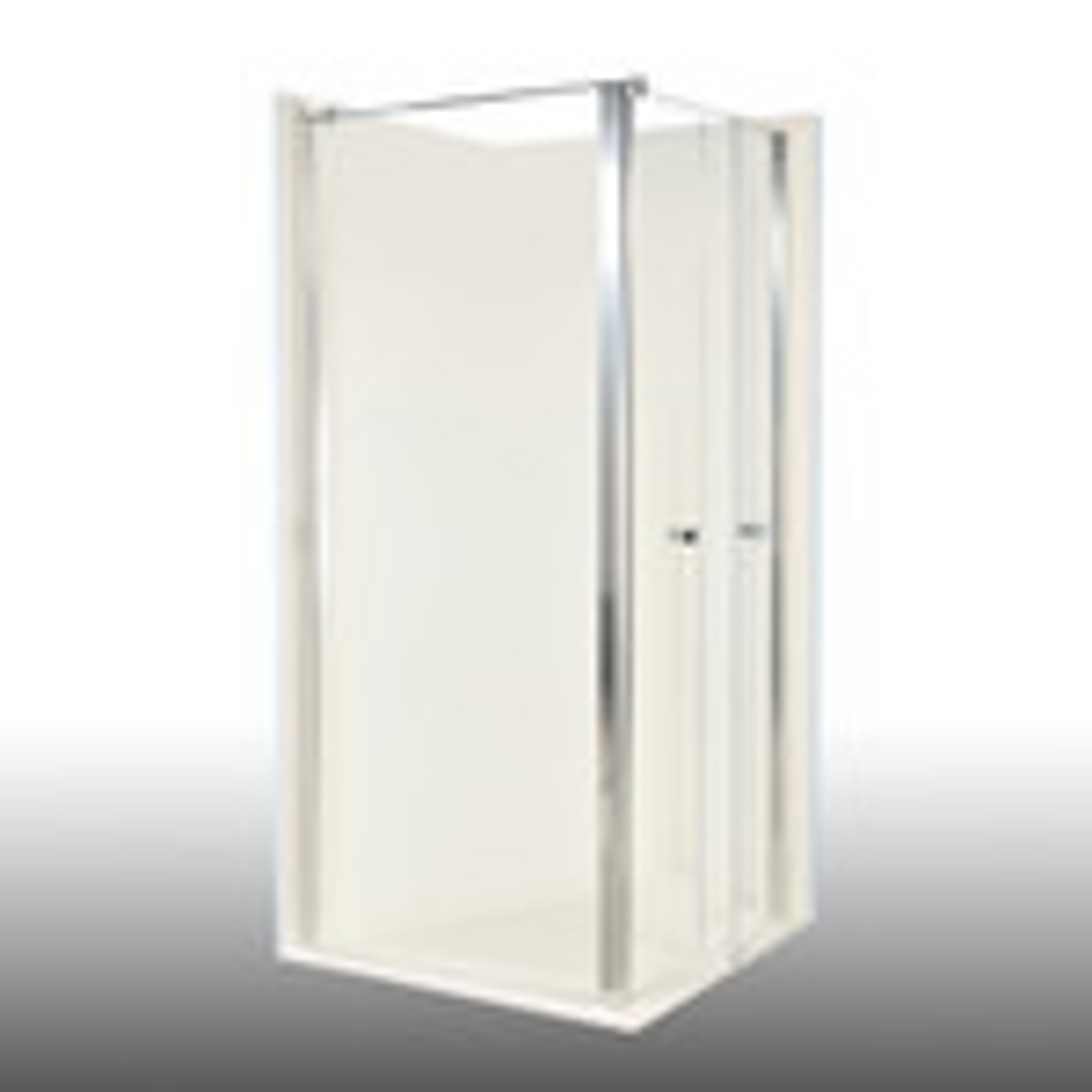 Duschkabine / Duschabtrennung Vital 2 zweiteilige Pendelt&uuml;r rechts und Seitenwand links 975mm rechts 900mm - Bild 1