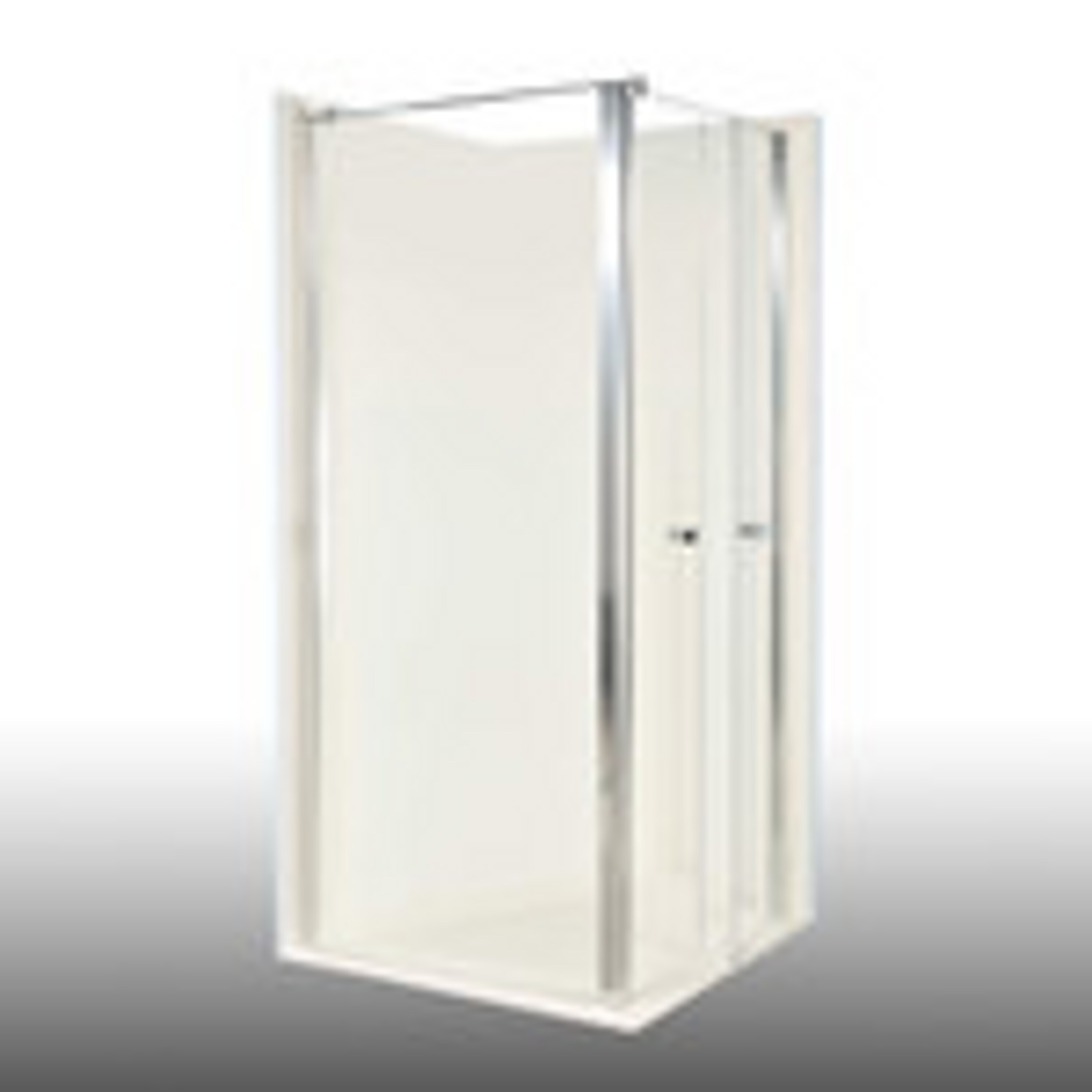 Duschkabine / Duschabtrennung Vital 2 zweiteilige Pendelt&uuml;r rechts und Seitenwand links 1075mm rechts 1000mm - Bild 1