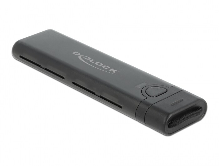 Delock 42635 – SSD-Gehäuse – M.2 – M.2 – 10 Gbit/s – Hot-Swap – Schwarz | 04043619426355