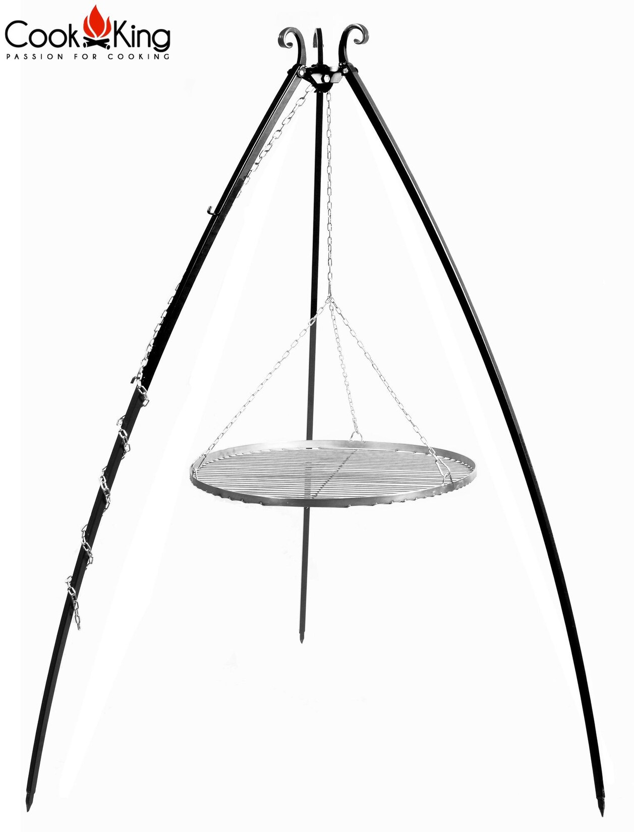 Schwenkgrill 200 cm – Grillrost aus Edelstahl 80 cm kaufen | 05902709570196