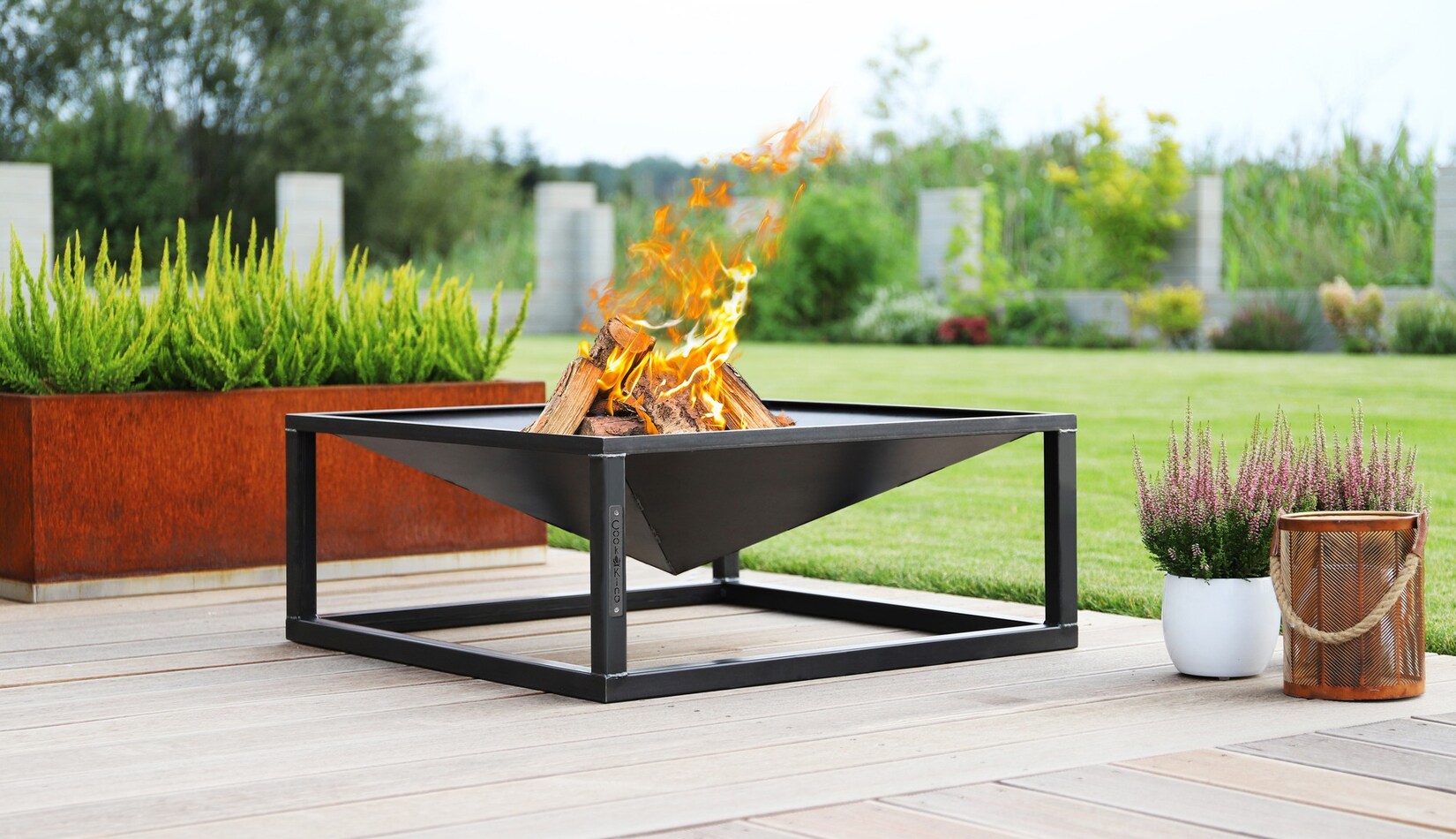 Feuerschale „SQUARE“ 70×70 cm Hochwertige Feuerstelle | 05902709572770