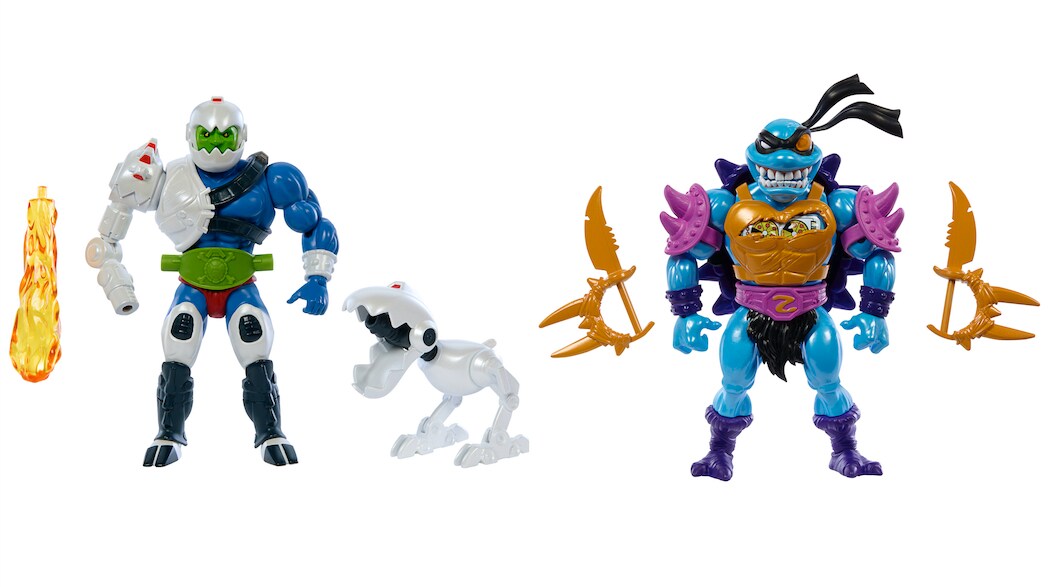 Mattel MOTU Masters of the Universe Origins TOG Deluxe Mashup Mutant Ninja Turtles Figuren