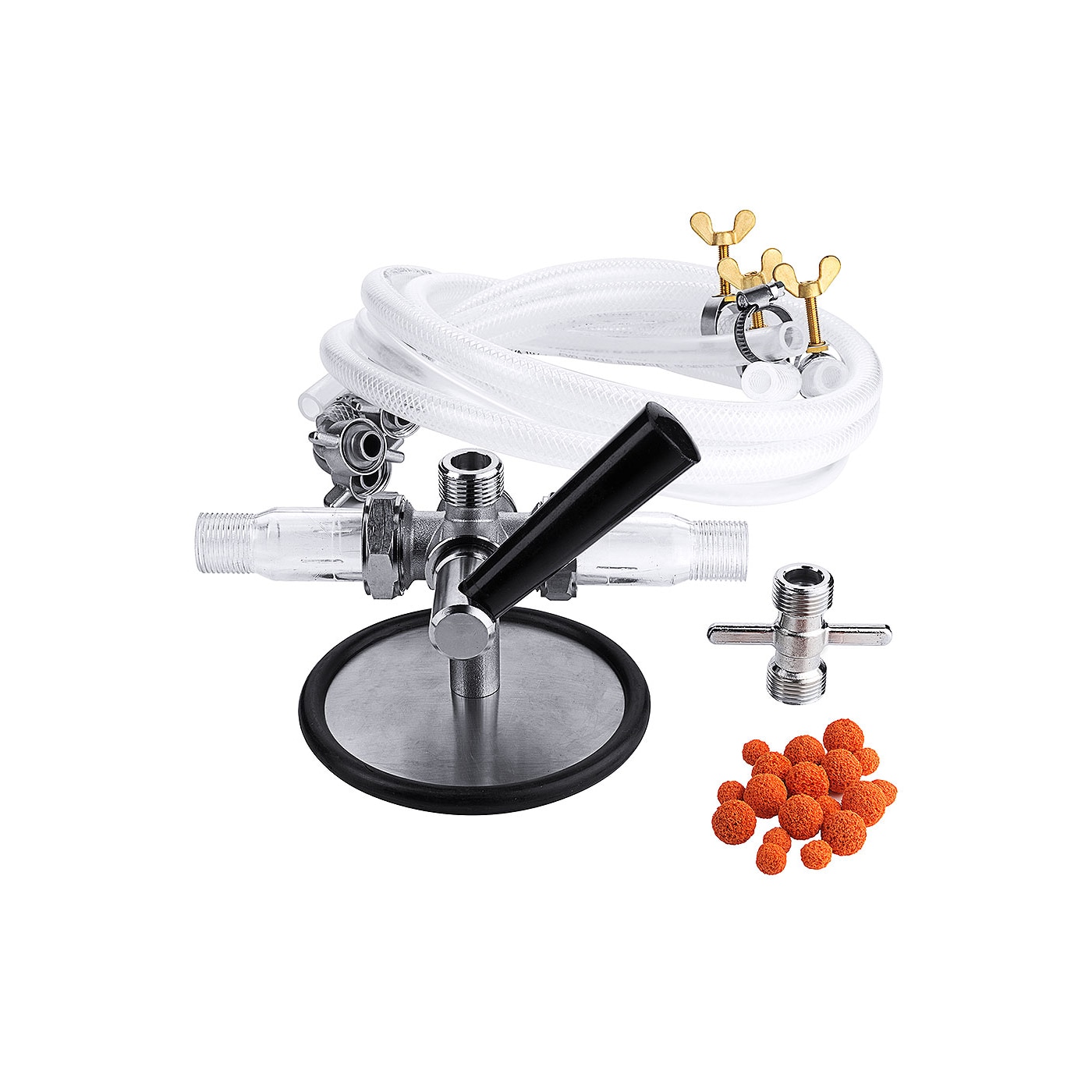 Bierleitungsreinigungsger&auml;t Komplett-Set | Mit Zubeh&ouml;r f&uuml;r Kolben- & Kompensatorh&auml;hne - Bild 1