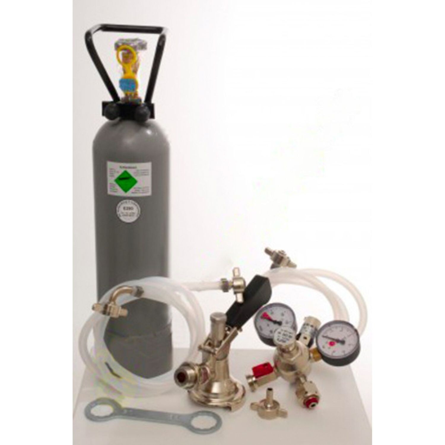 Zubehörpaket 2 mit Köpi-Fitting, 7mm! Bierschlauch und 2,0 kg CO2 für 1-leitige Zapfanlagen
