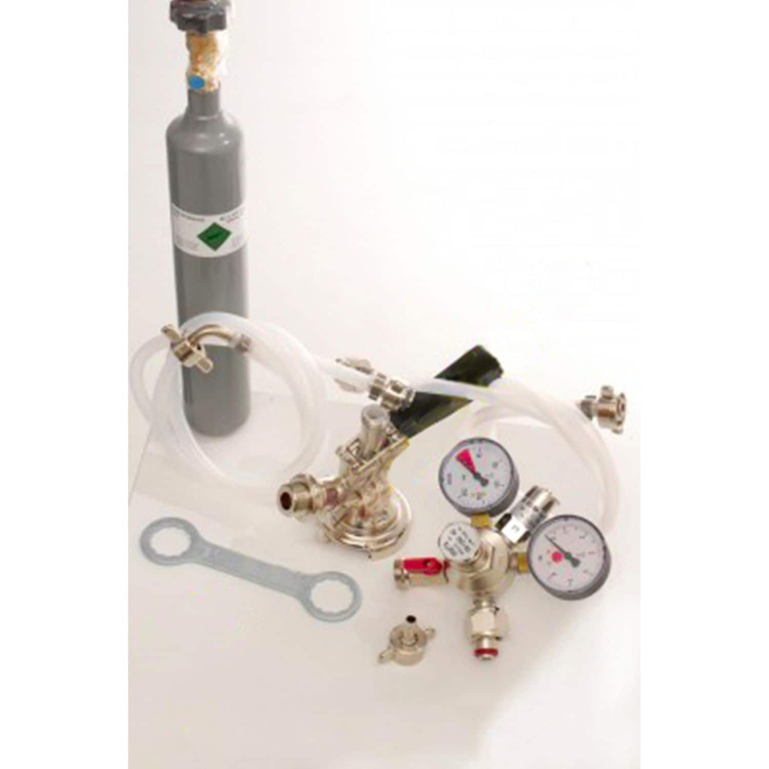 Zubeh&ouml;rpaket 1 mit 5l Profi Adapter, 10mm Bierschlauch und 0,5 kg CO2 Flasche - Bild 1