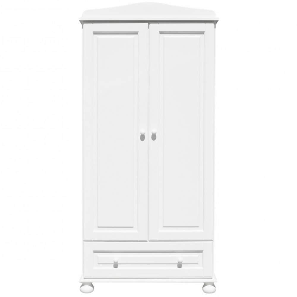 Caramella Kleiderschrank 2 t&uuml;rig "Romantik" weiss - Bild 1