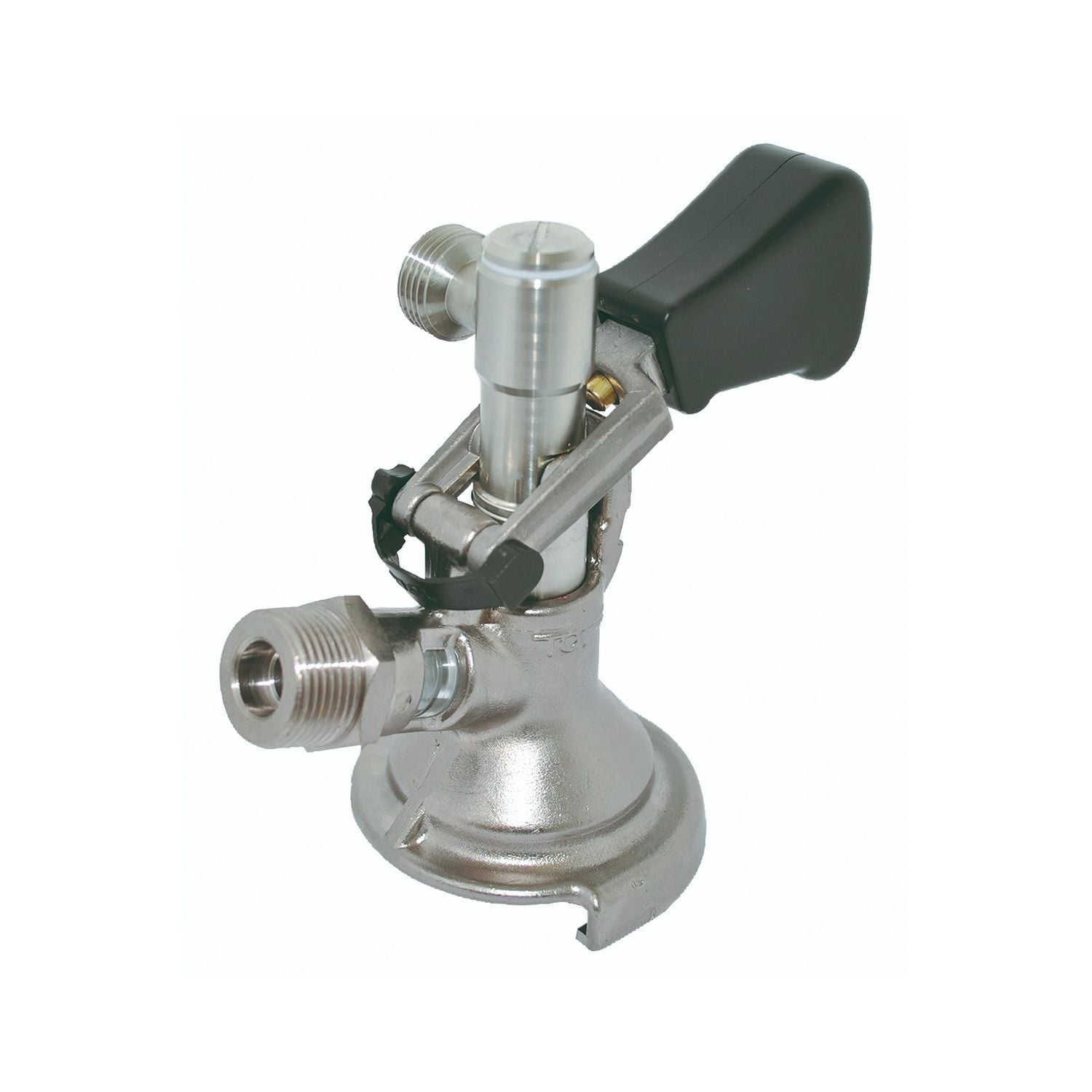 Zapfkopf Keg Verschluss Flach Fitting seitlicher Ausgang (Thekenanstich) - Bild 1