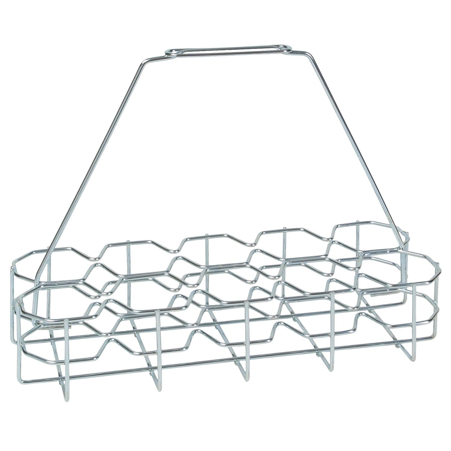 Glastr&auml;ger f&uuml;r 10 Gl&auml;ser | Getr&auml;nke- & Geschirrkorb aus Metall (verzinkt) - Bild 1