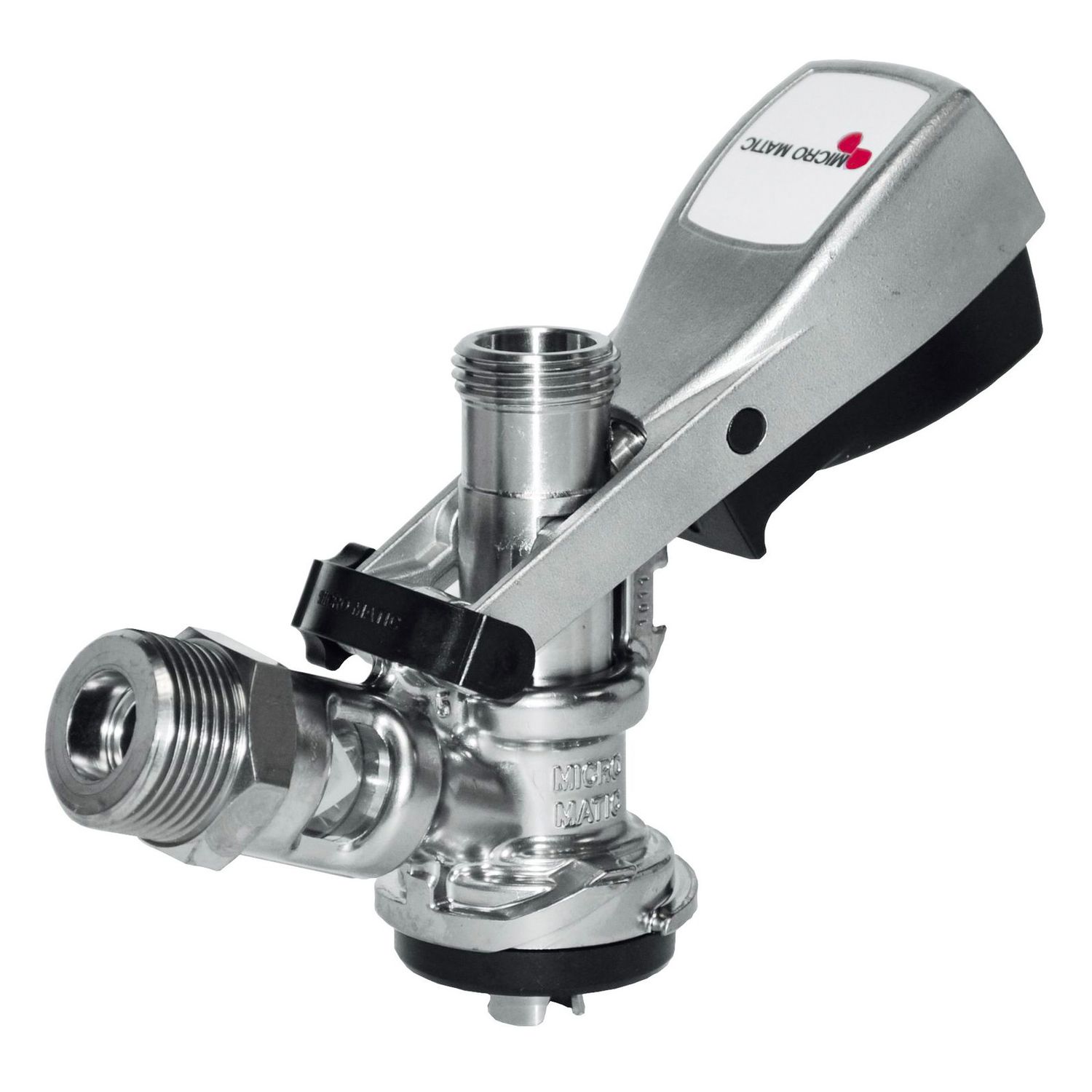 Zapfkopf, Keg Anschluss - Micro Matic Typ Korb | Kelleranstich mit Edelstahl-St&ouml;&szlig;el & R&uuml;cklaufsicherung - Bild 1