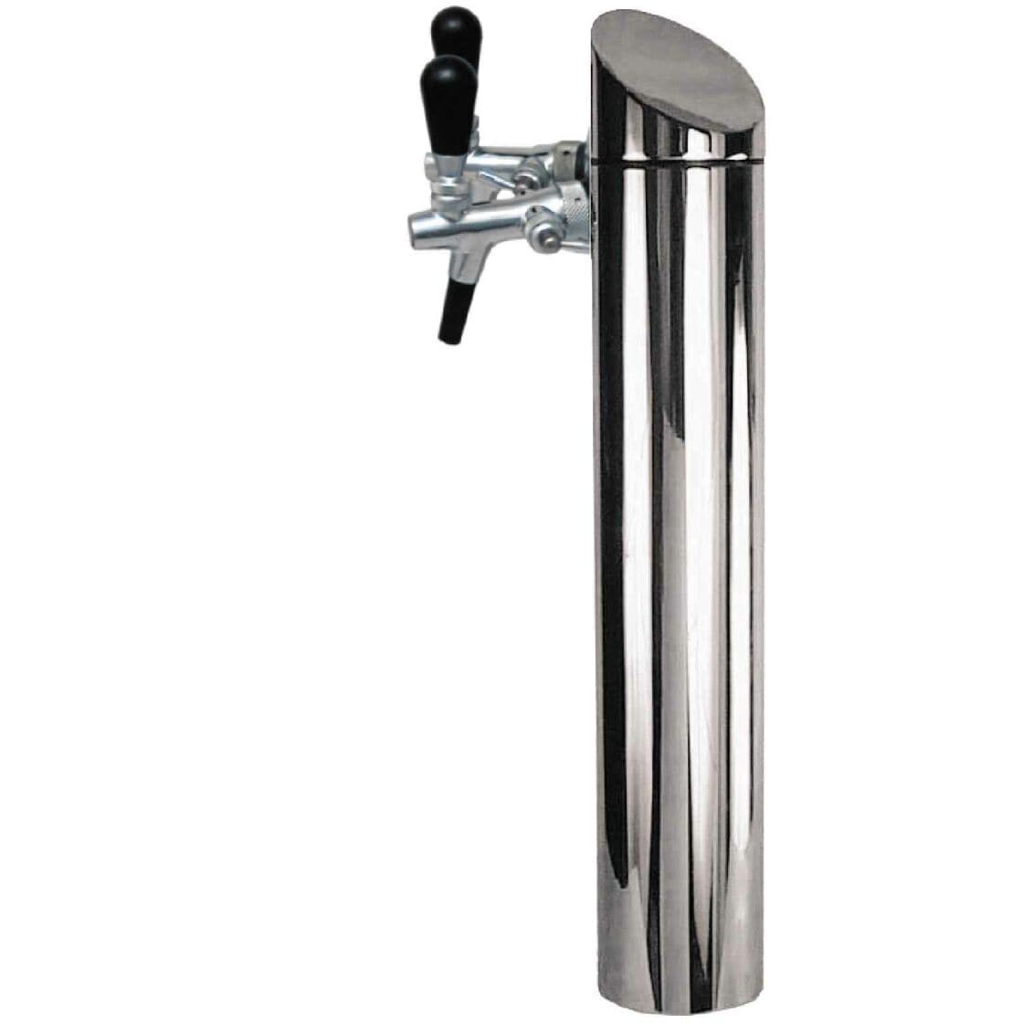 Schanks&auml;ule, Bierzapfs&auml;ule - Modell Tower, matt geb&uuml;rstet, 2-leitig - Bild 1