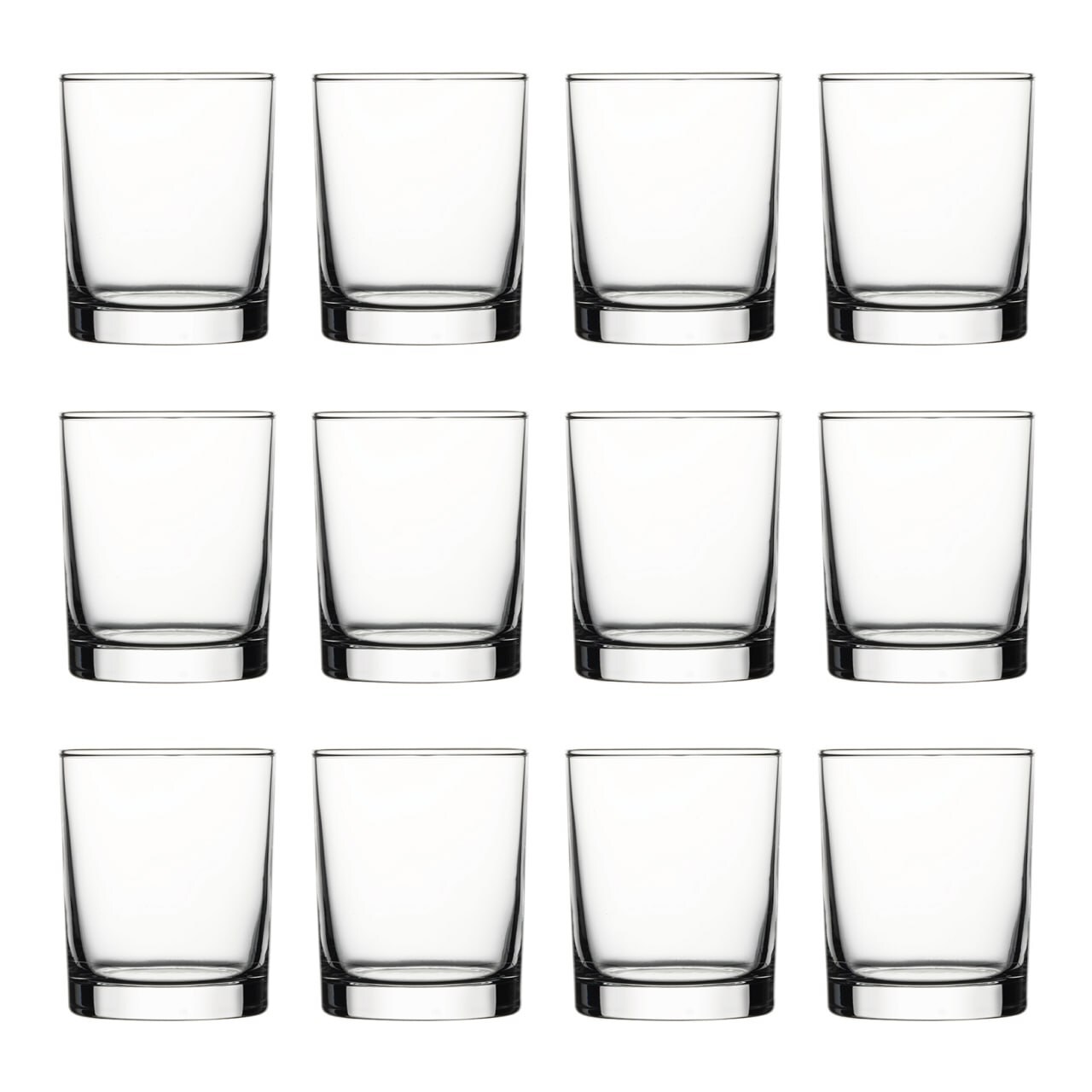 Whiskygläser, Whiskybecher – Istanbul, 12er-Set, Stilvolle Gläser für Whisky & mehr, 245 ml | 08693357156654