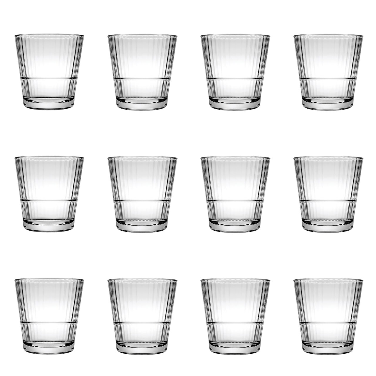 Cocktailgläser, Whiskygläser 12er-Set – Grande Sunray, 390 ml | 08693357500815