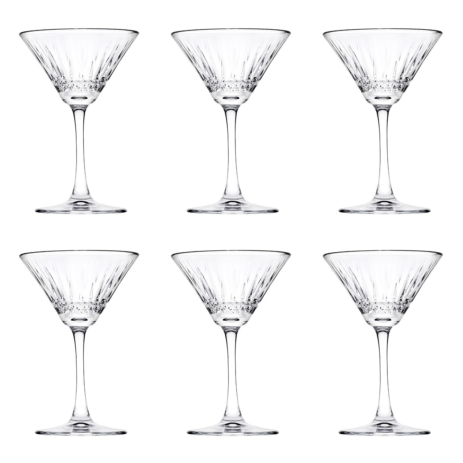 Cocktailgläser, Trinkgläser 6er-Set – Elysia, 220 ml | 08693357493377
