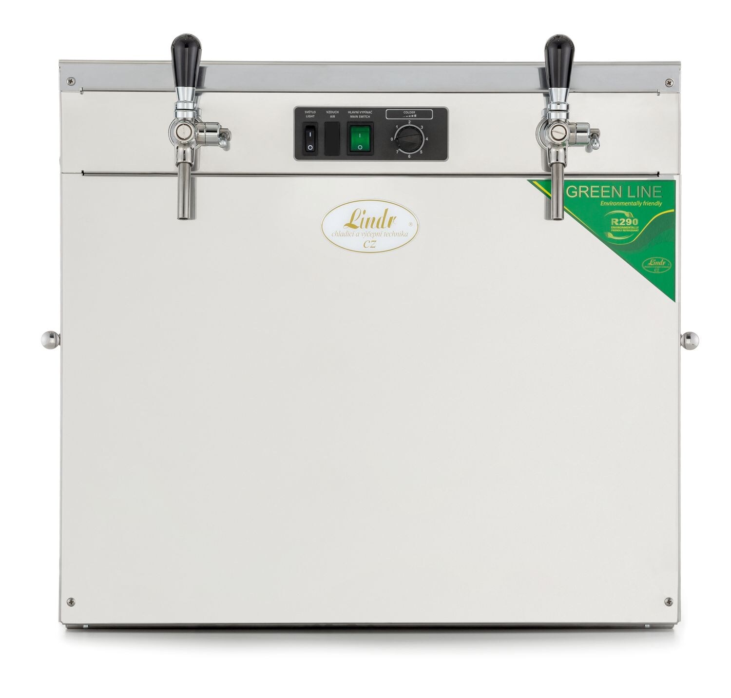 Zapfanlage, Bierzapfanlage, Bierkoffer - Lindr 300 Twin Power, 2-leitig, Green Line - Bild 1