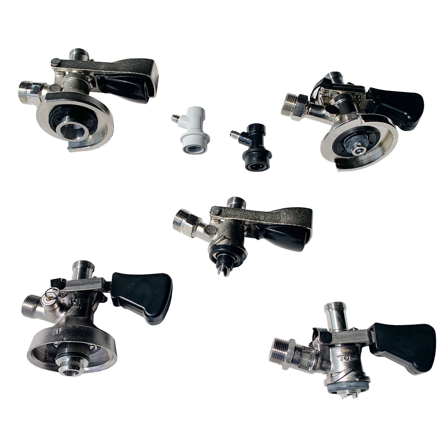 Zapfkopf, Kegverschluss - Set, 5 Liter Bierfass Adapter, Steckkupplung NC Gas - Bild 1